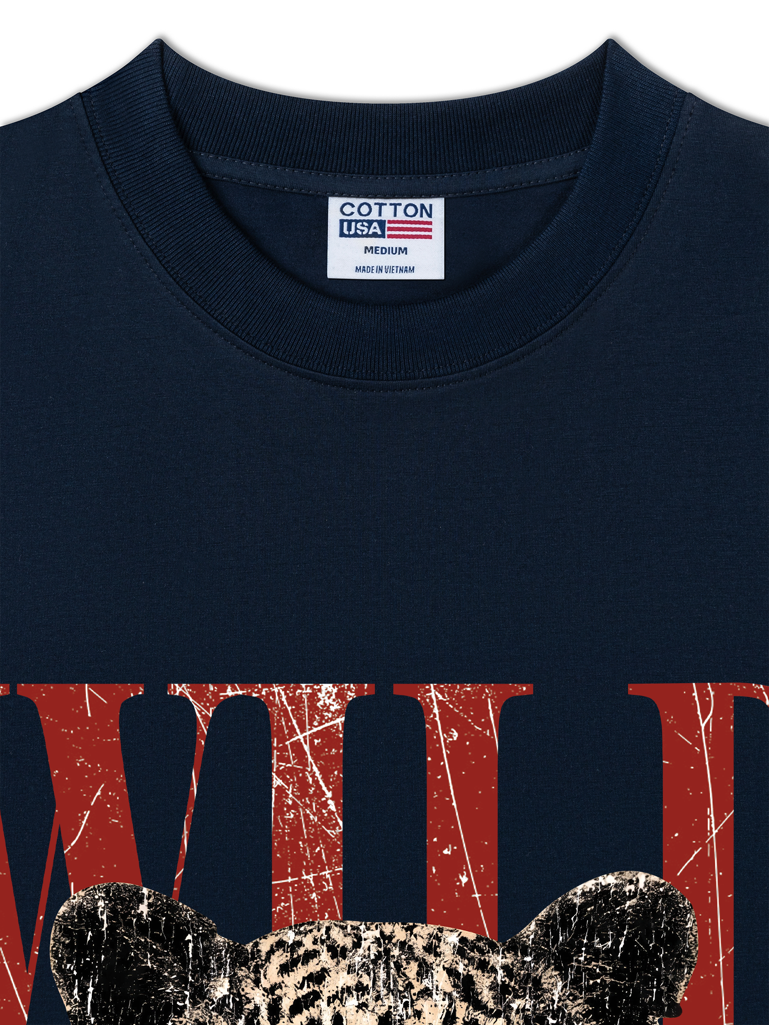Áo Thun Relaxed Fit Urban Leopard Crimson Wild