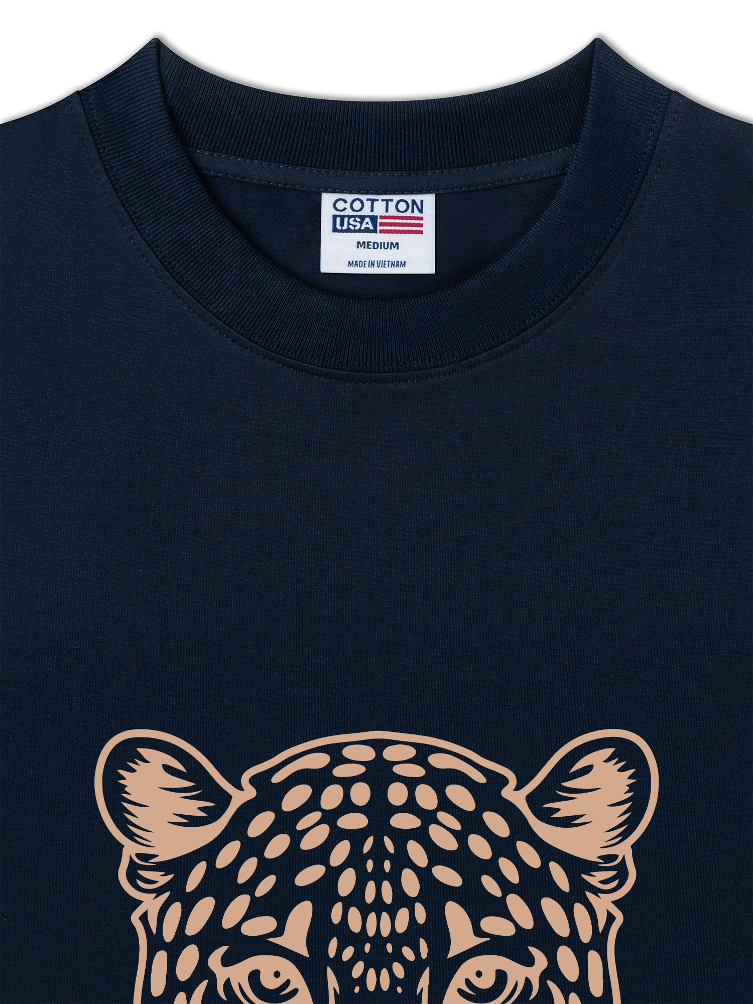Áo Thun Relaxed Fit Urban Leopard Feline Face