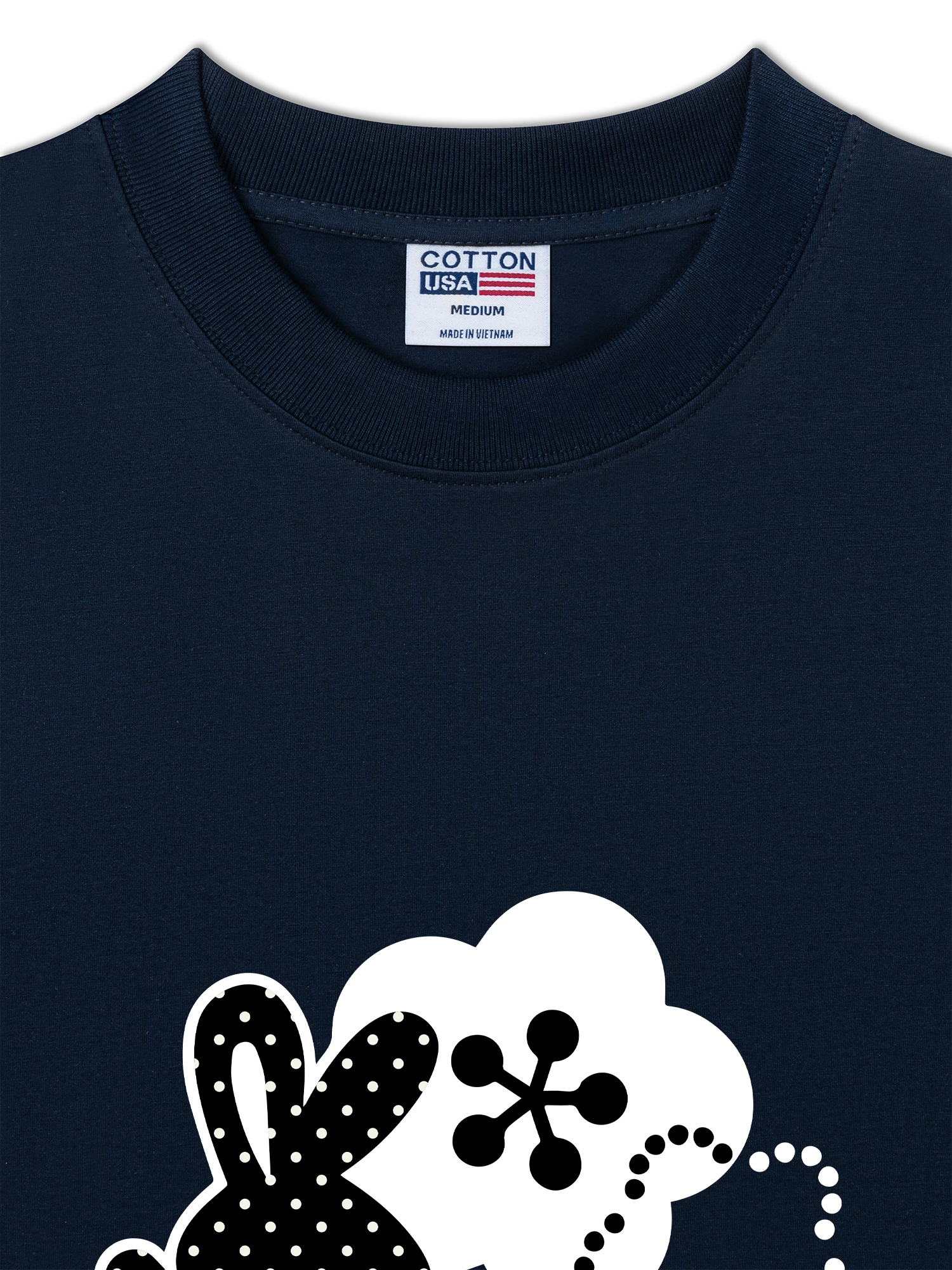 Áo Thun Relaxed Fit Dotty Mood Cute Bunny