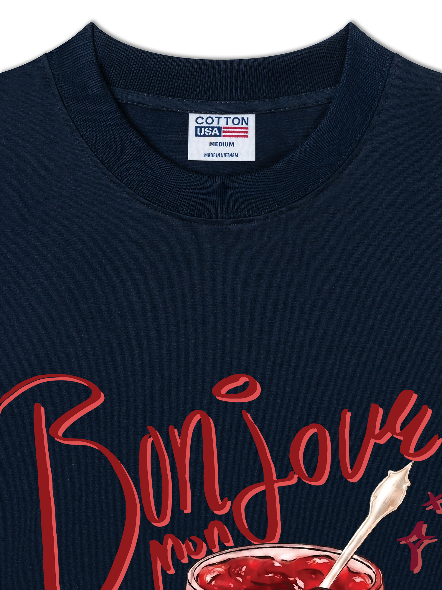 Áo Thun Relaxed Fit Yummy Mood Bonjour Amour
