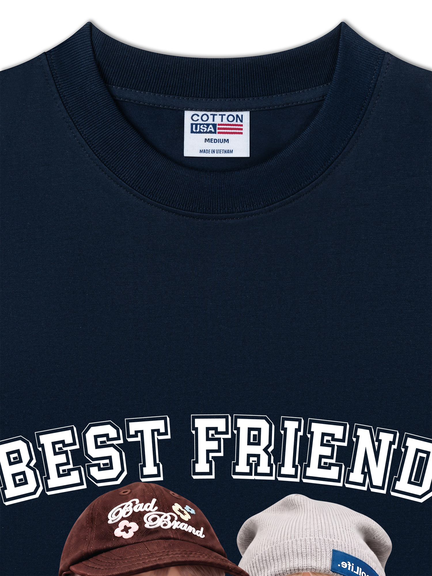 Áo Thun Relaxed Fit Cute Gang Best Friend