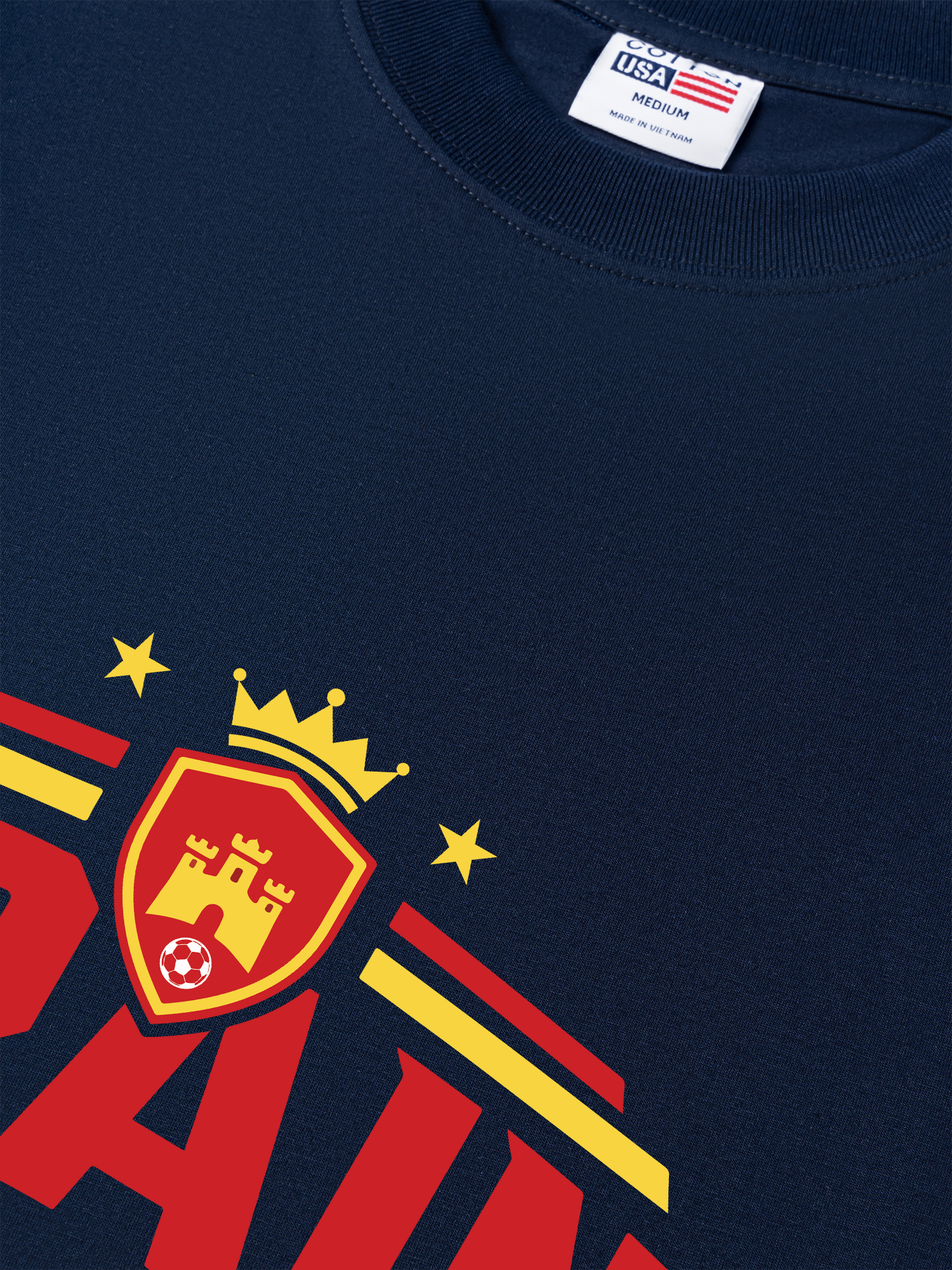 Áo Thun Relaxed Fit Soccer Spain Play With Pasion