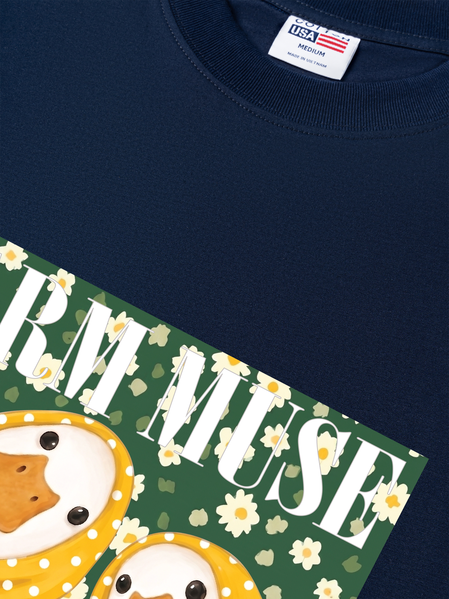 Áo Thun Relaxed Fit Farm Muse Duck Couple