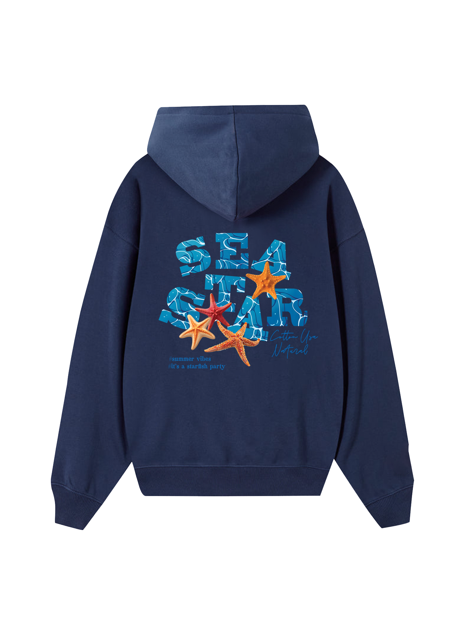 Tropical Starfish Parrty Sea Water Hoodie
