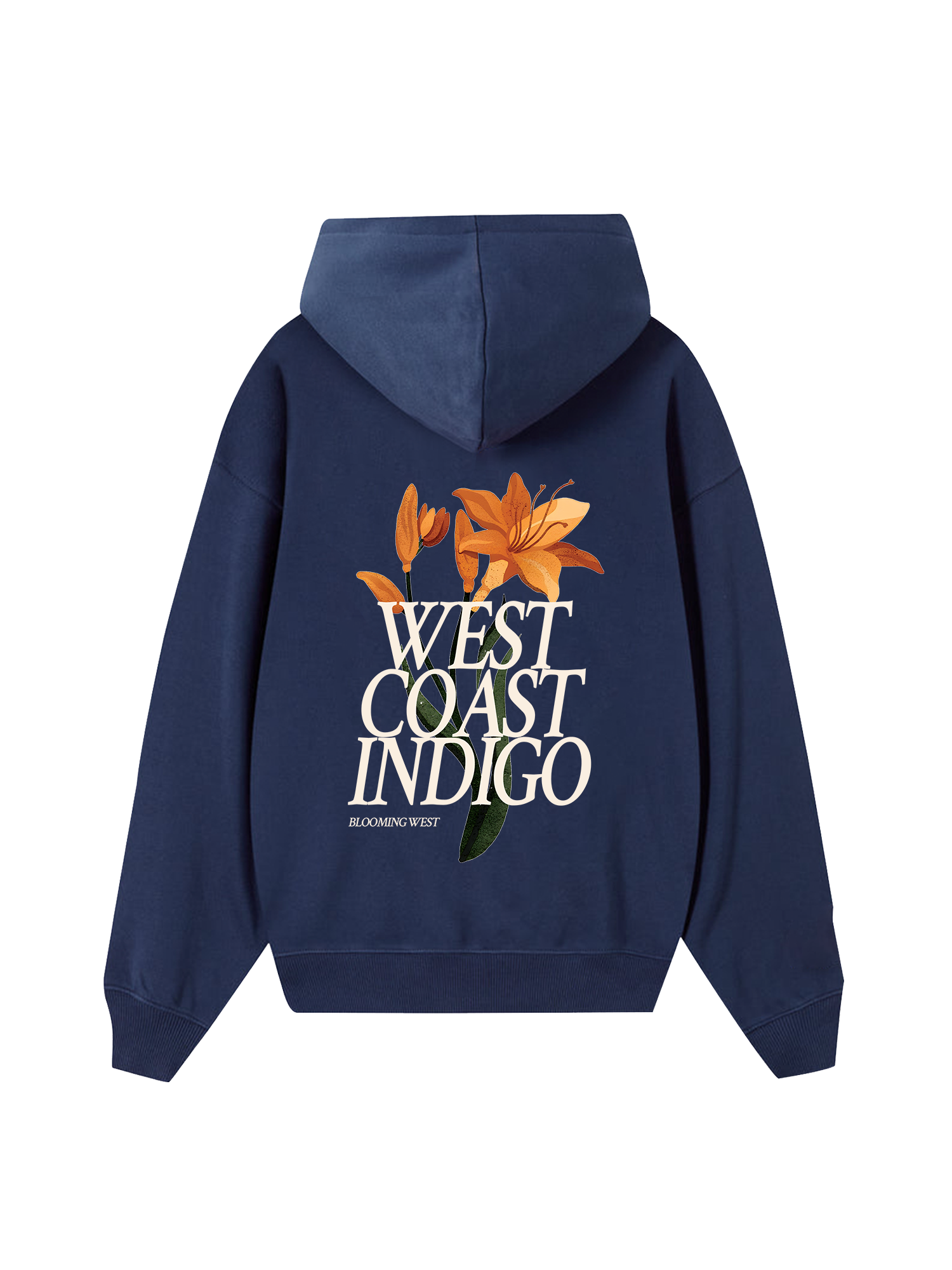 West coast indigo Hoodie