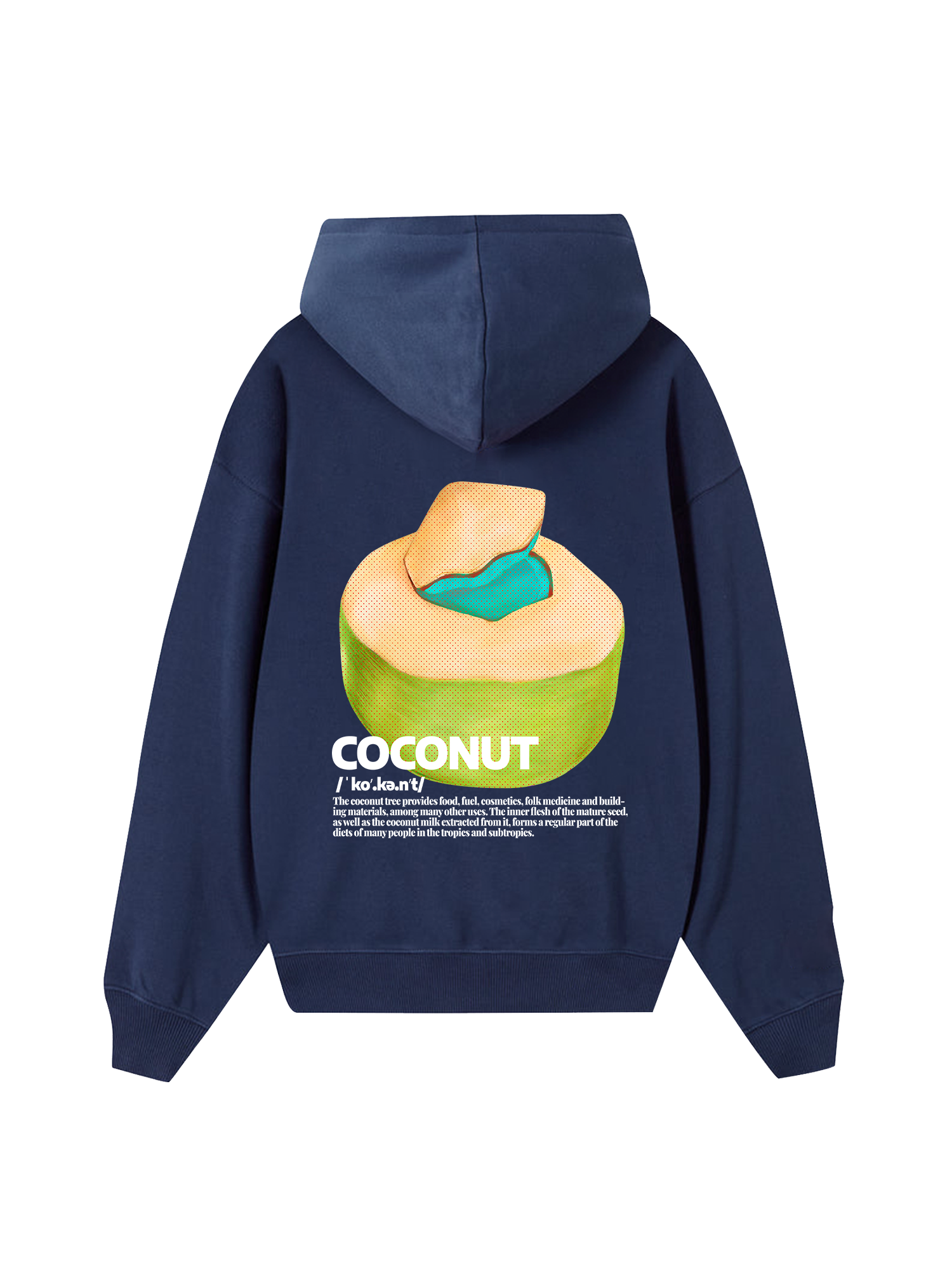 Tropical Coconut Retro Hoodie