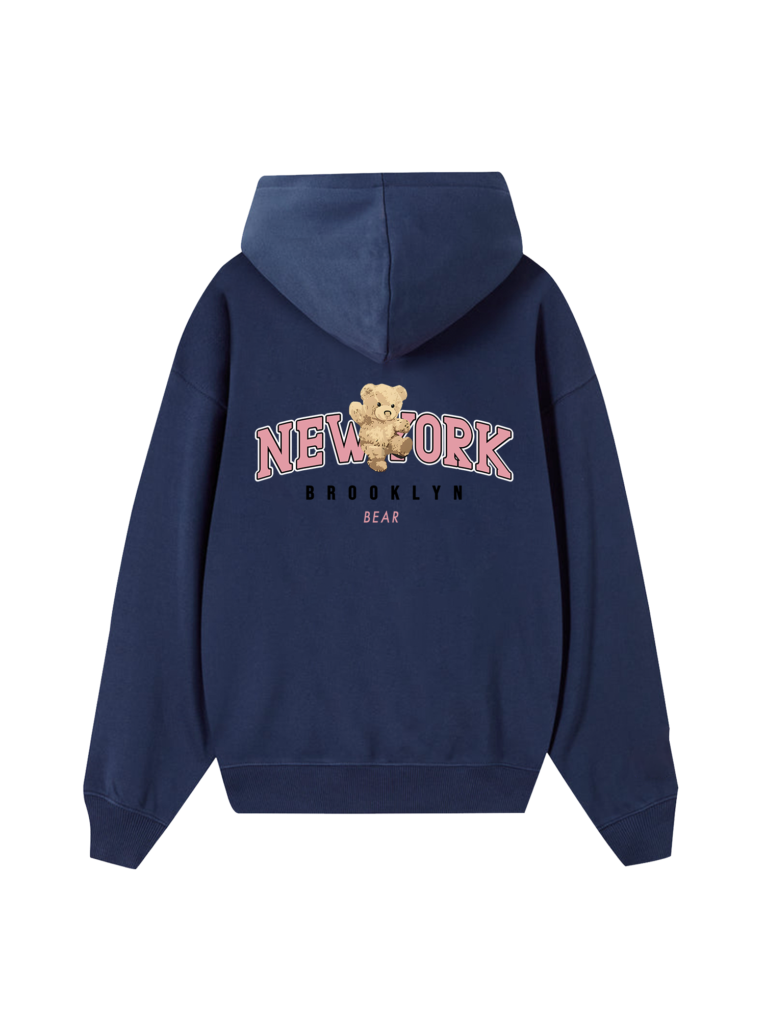 Ciry Pink New York Bear Hoodie