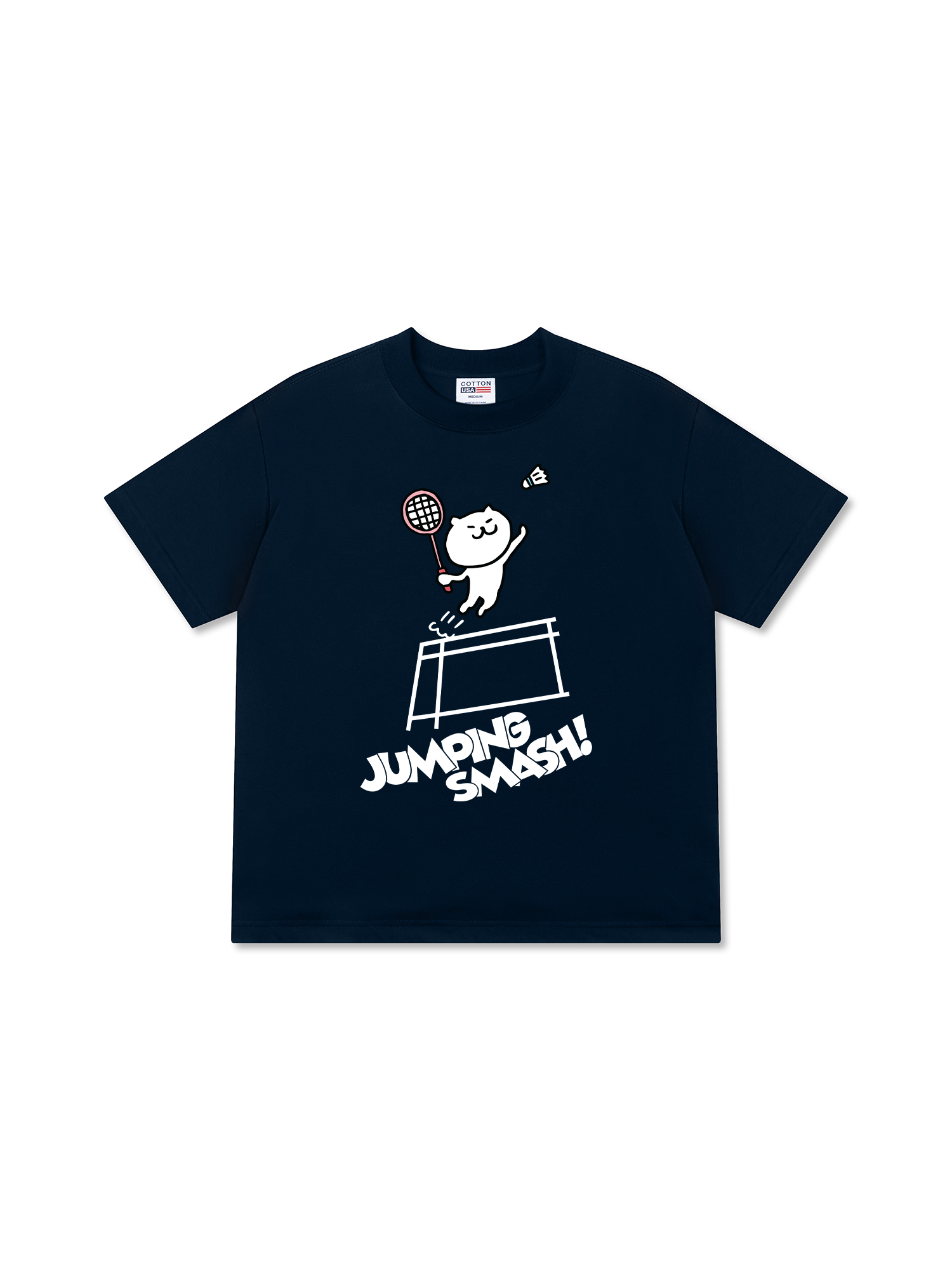 Áo Thun Relaxed Fit Badminton Jumping Smash