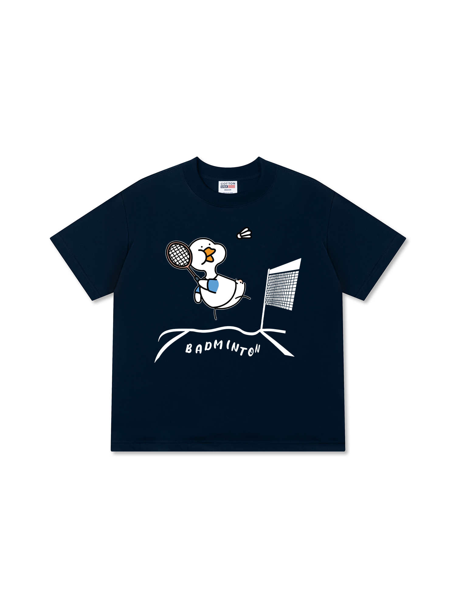 Áo Thun Relaxed Fit Badminton The Shuttle Duck