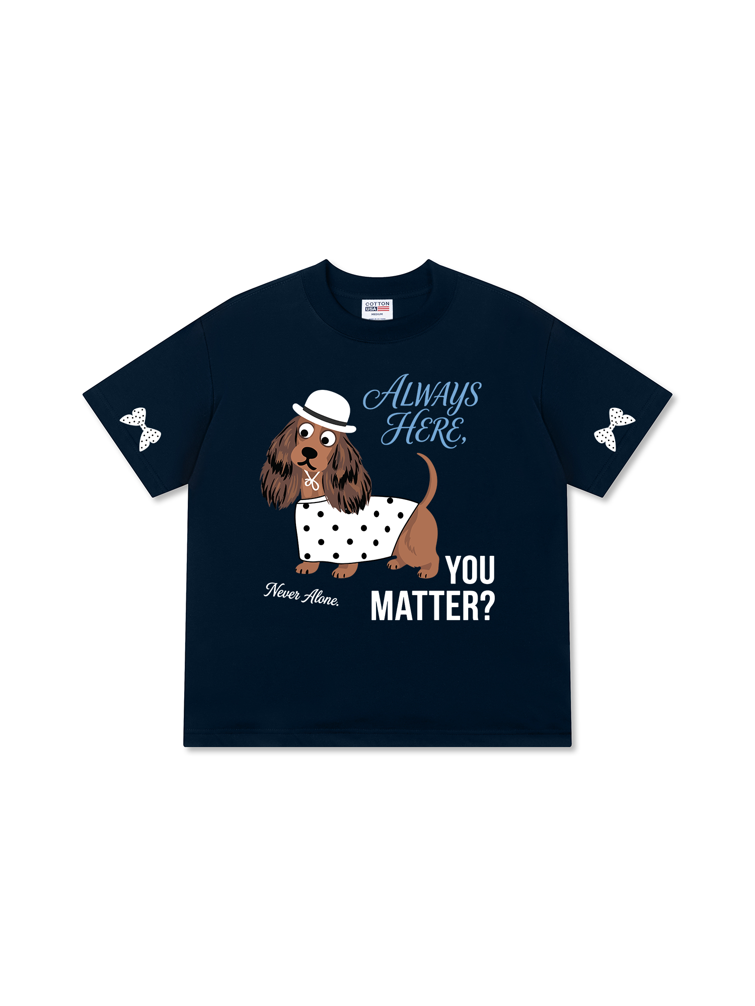 Áo Thun Relaxed Fit Dotty Mood Polka Dot Puppy Classic