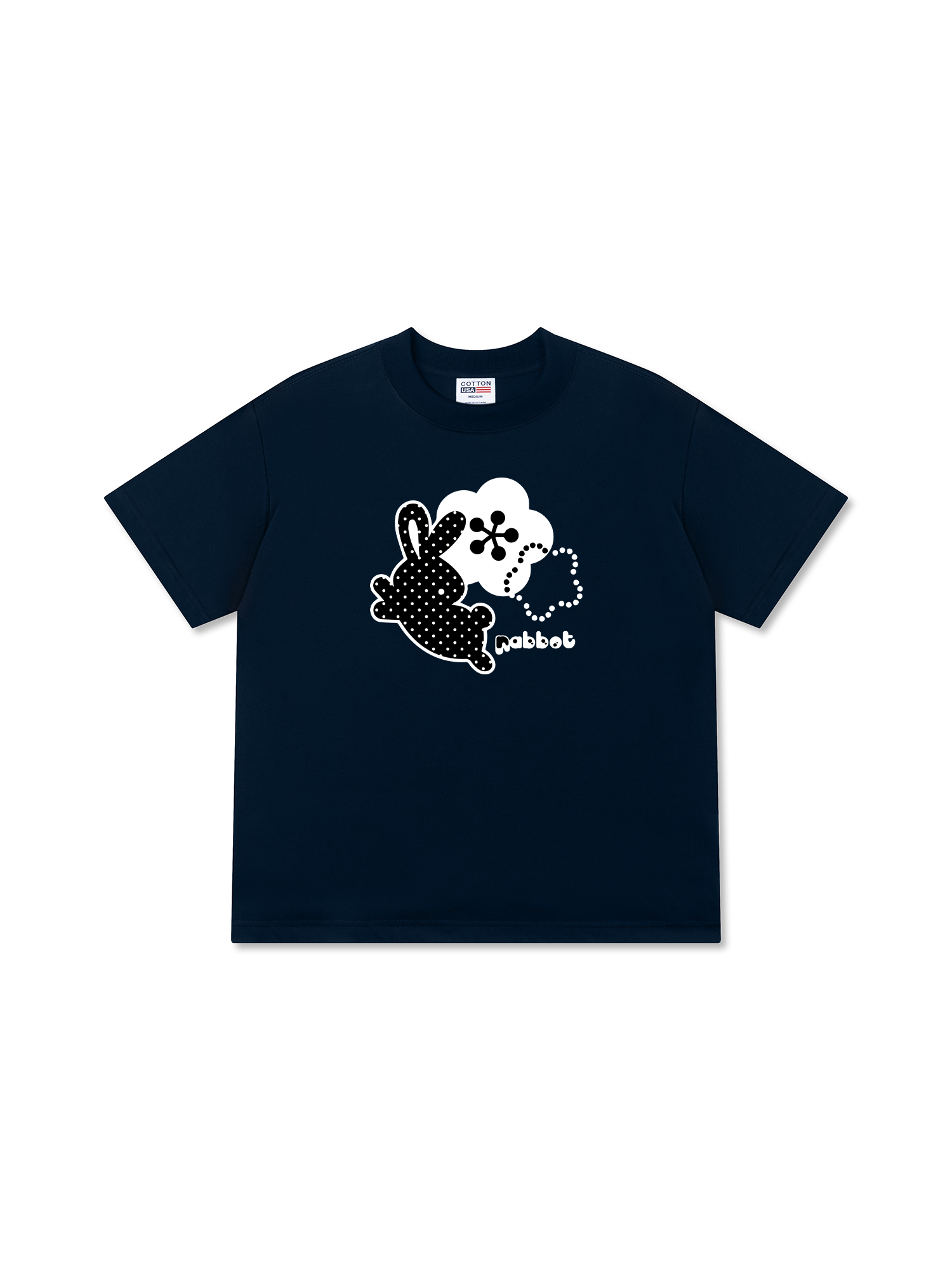 Áo Thun Relaxed Fit Dotty Mood Cute Bunny