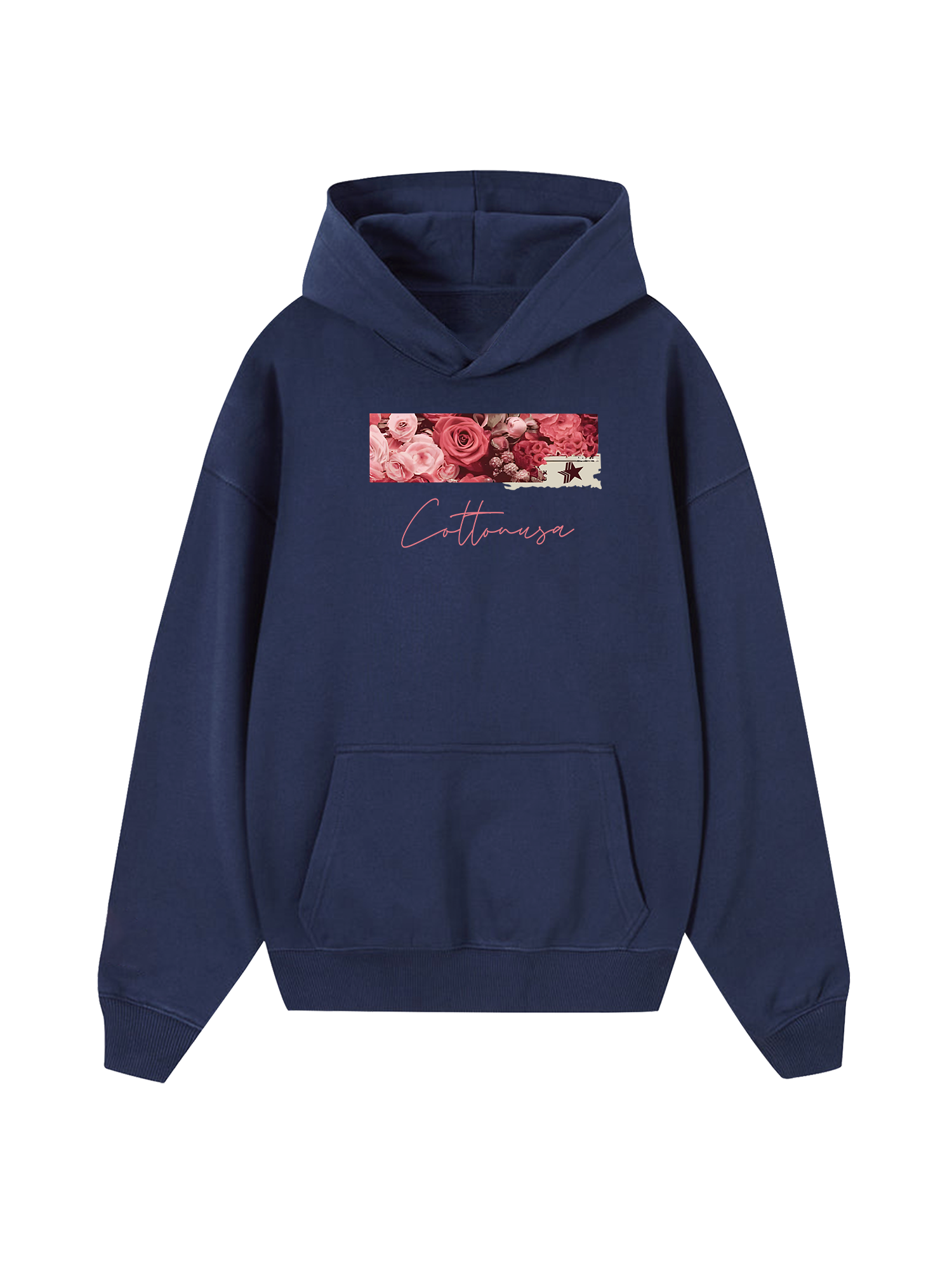 Trending Floral Cotton Usa Hoodie