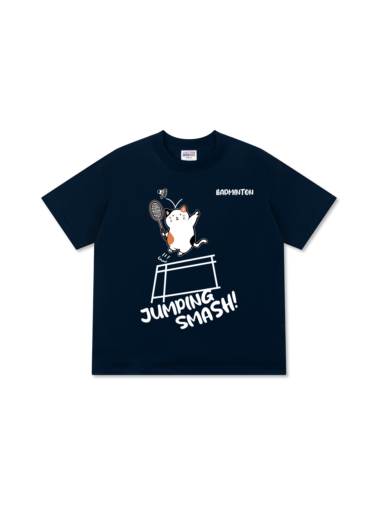 Áo Thun Relaxed Fit Badminton Jumping Smash