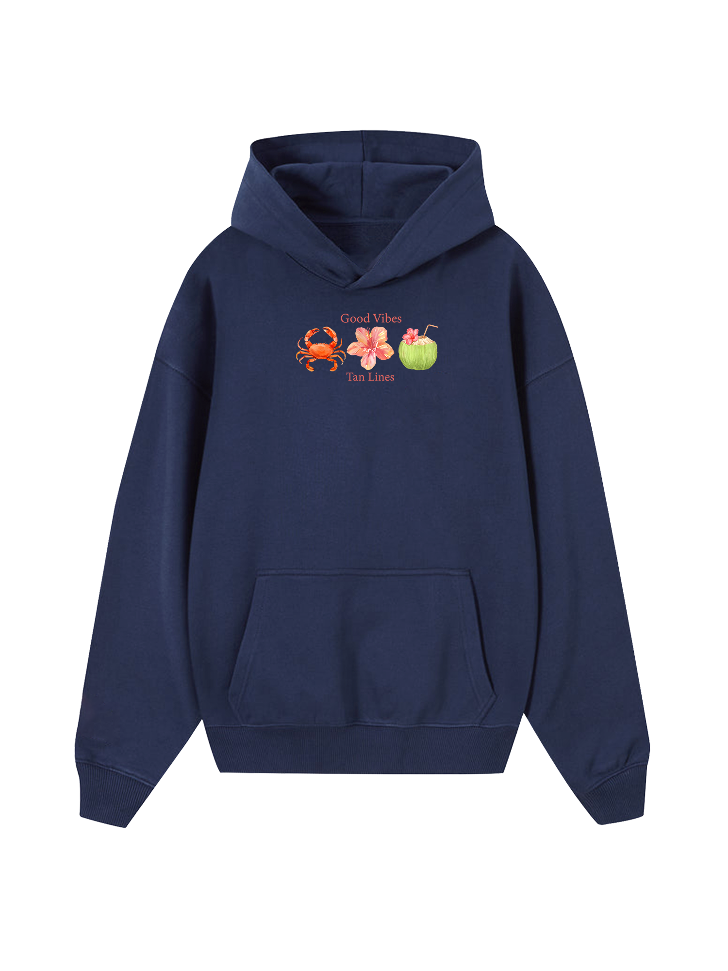 Tropical Good Vibes Tan Lines Hoodie