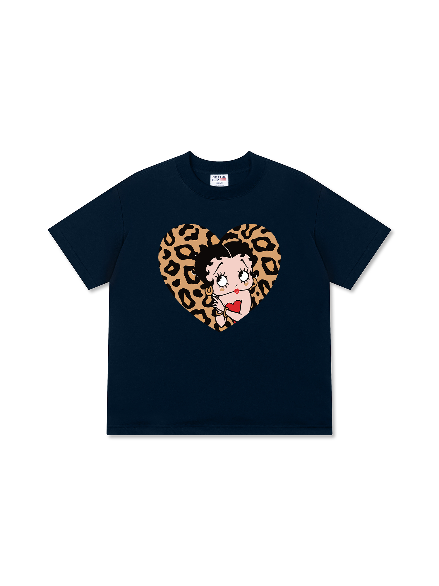 Áo Thun Relaxed Fit Urban Leopard Betty Cheetah Heart