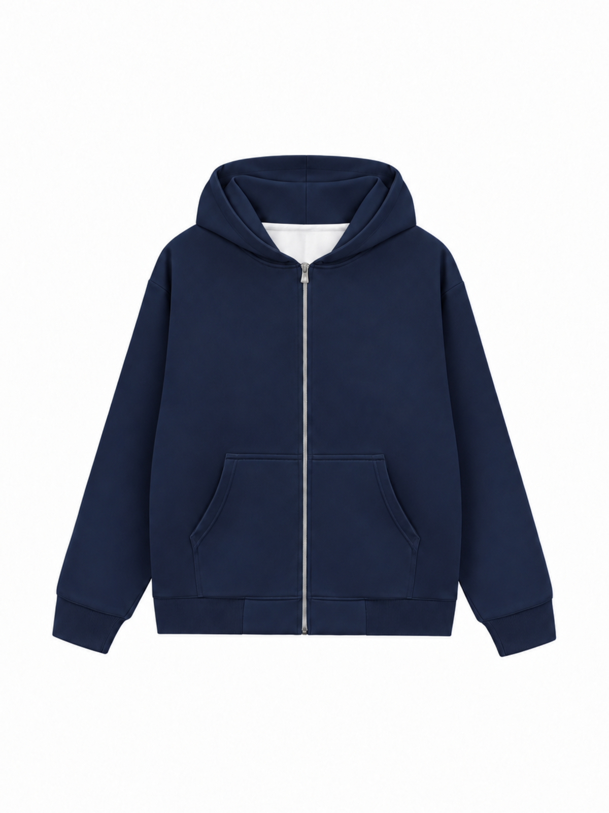 Áo Hoodie Zip Nỉ Hai Da Cotton USA Basic
