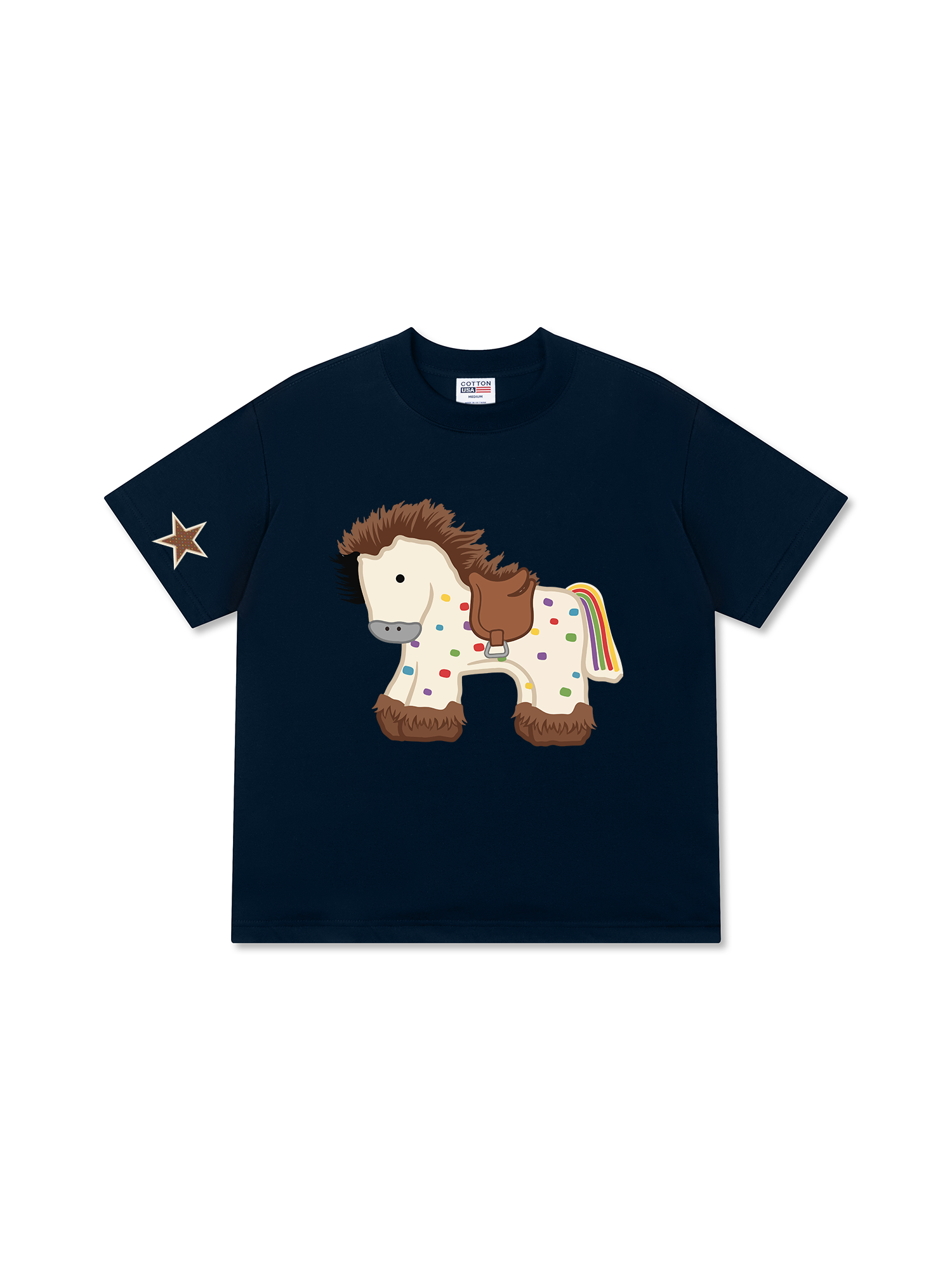 Áo Thun Relaxed Fit Dotty Mood Rainbow Tail Pony