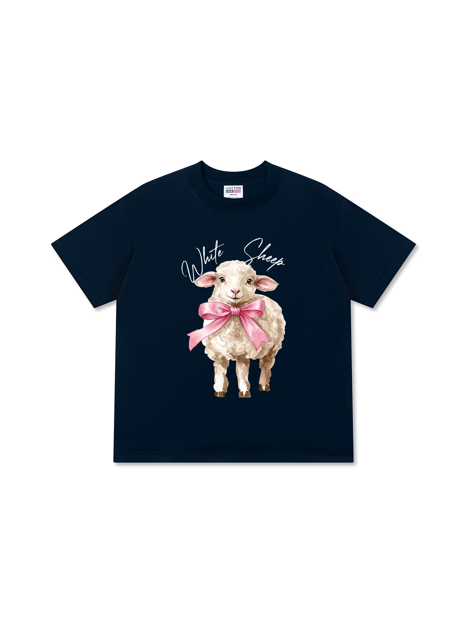 Áo Thun Relaxed Fit Farm White Sheep