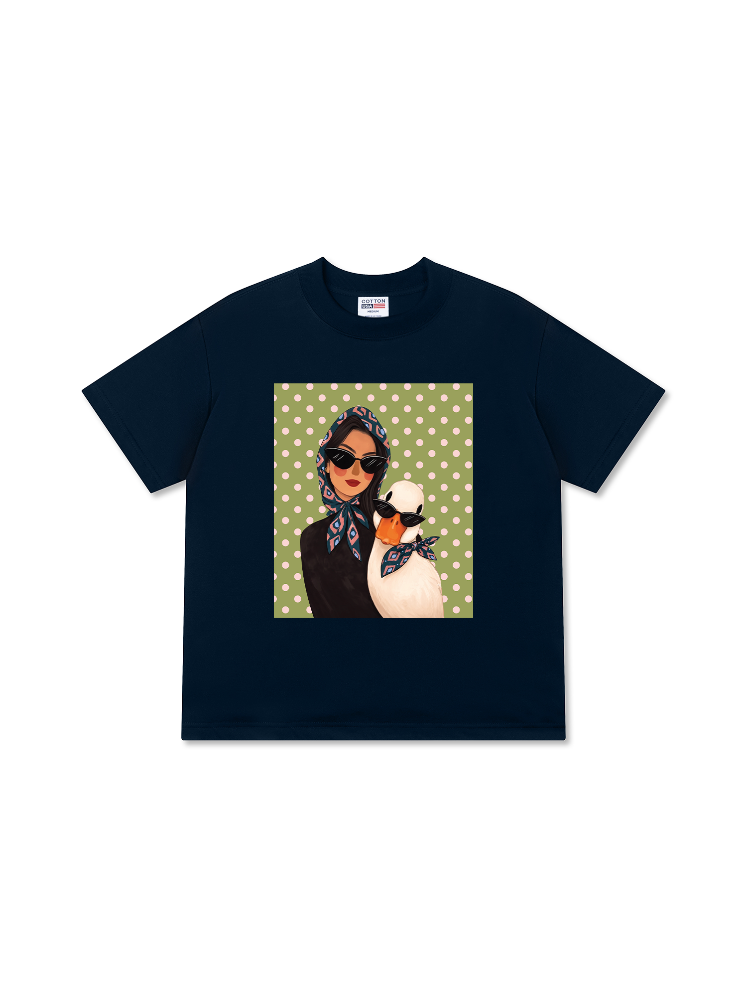 Áo Thun Relaxed Fit Farm Cool Polka Dot Duck