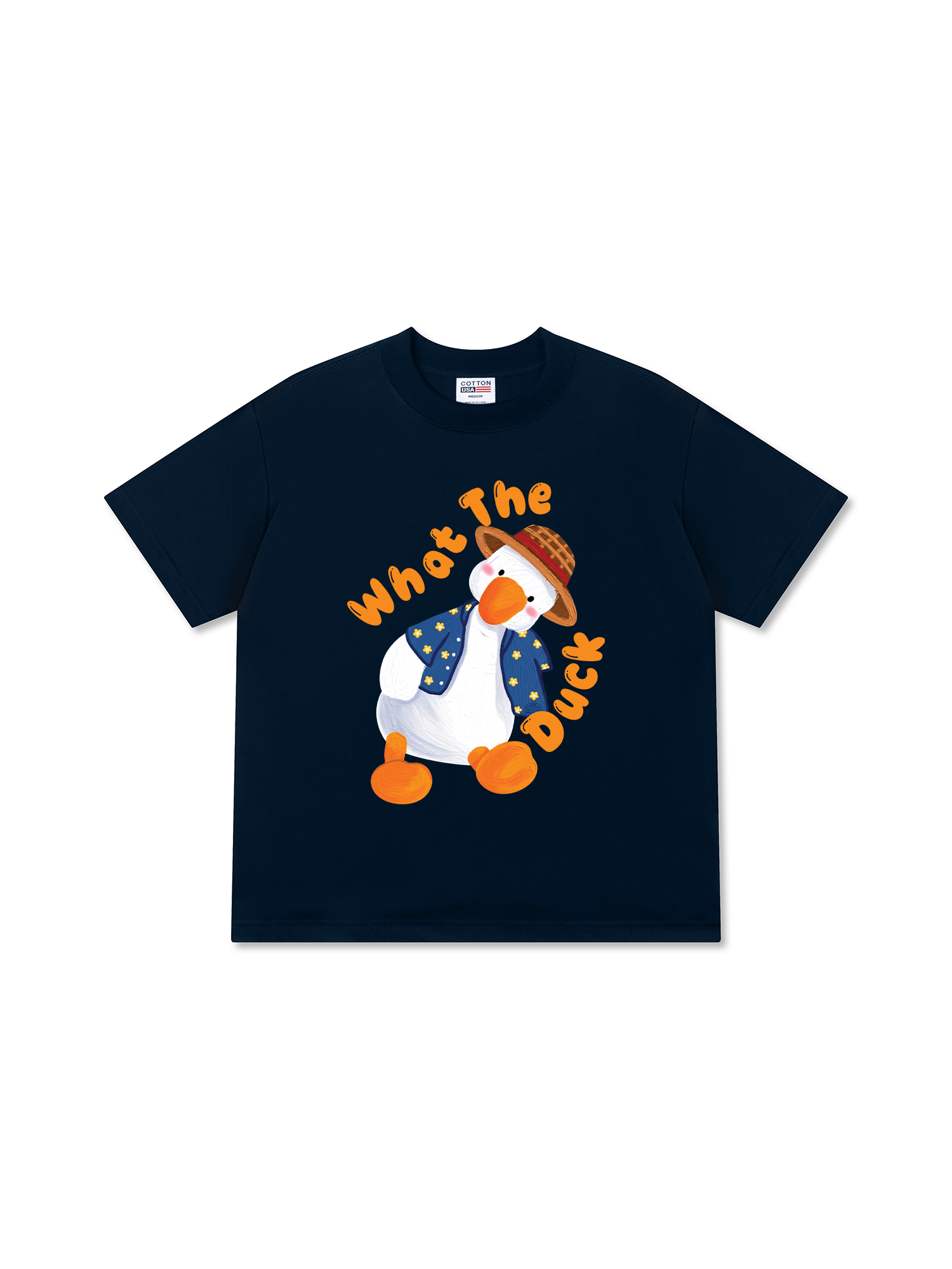 Áo Thun Relaxed Fit Farm What The Duck Orange