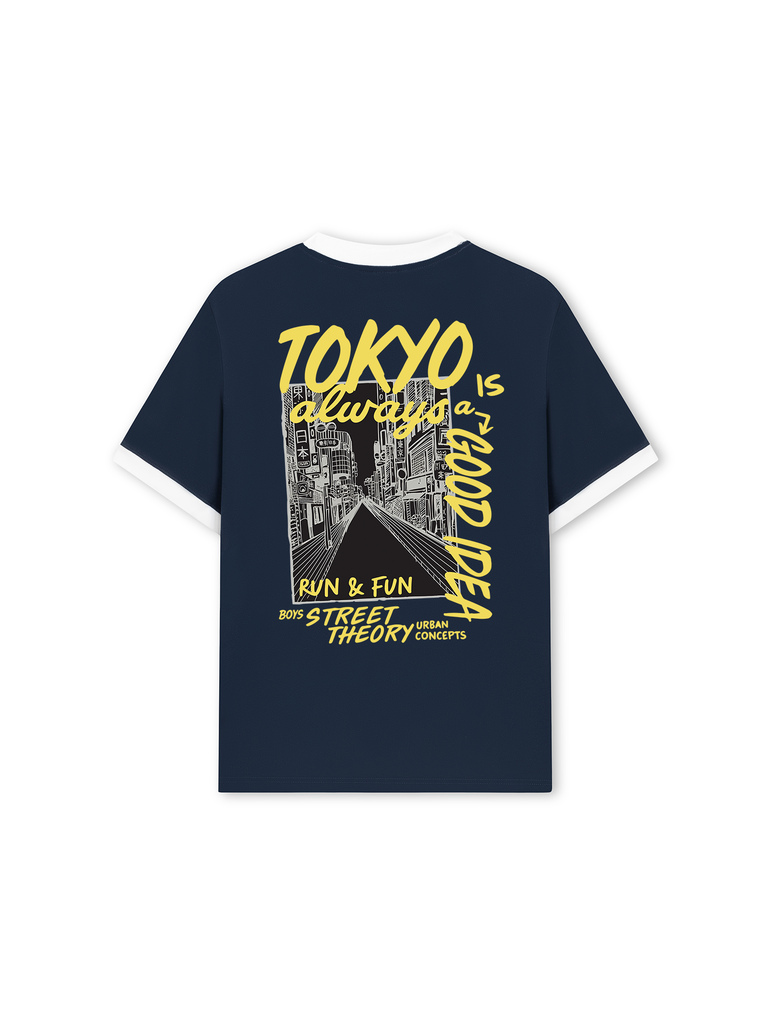 Áo Thun Ringer Relaxed Fit Cotton Tokyo Always Is A Good Idea