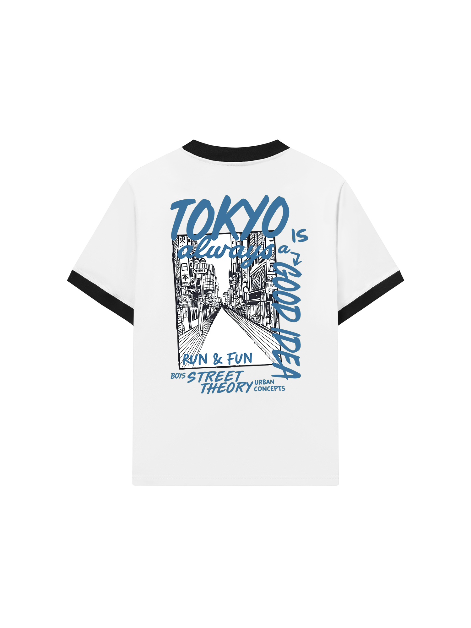 Áo Thun Ringer Relaxed Fit Cotton Tokyo Always Is A Good Idea