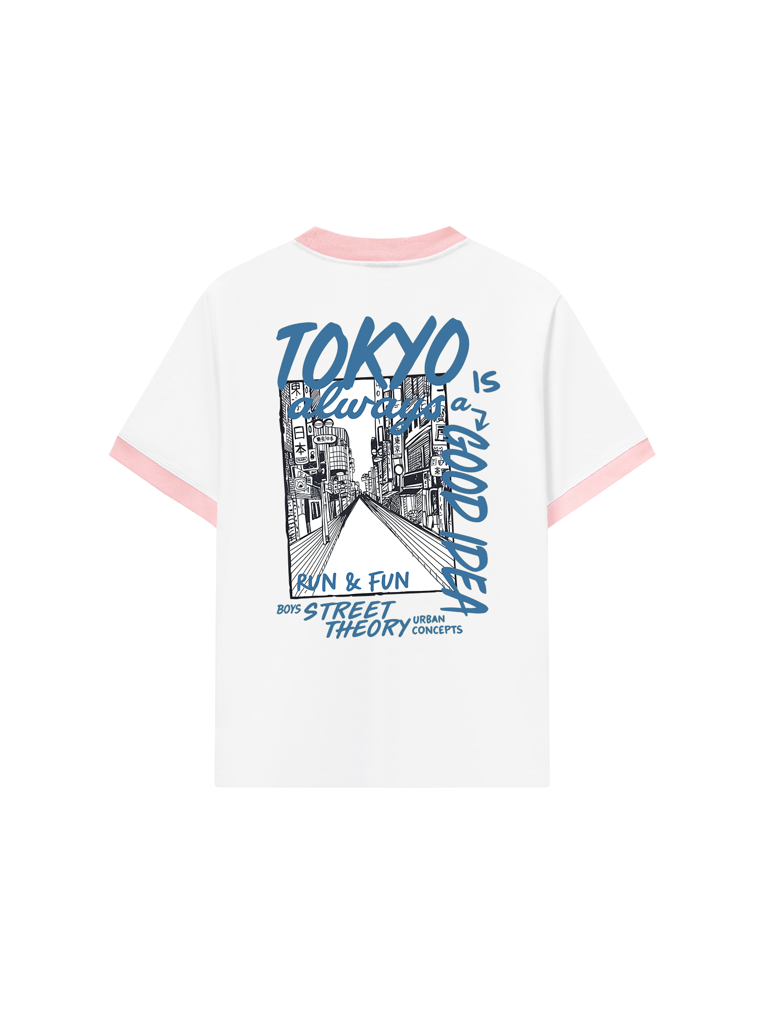 Áo Thun Ringer Relaxed Fit Cotton Tokyo Always Is A Good Idea