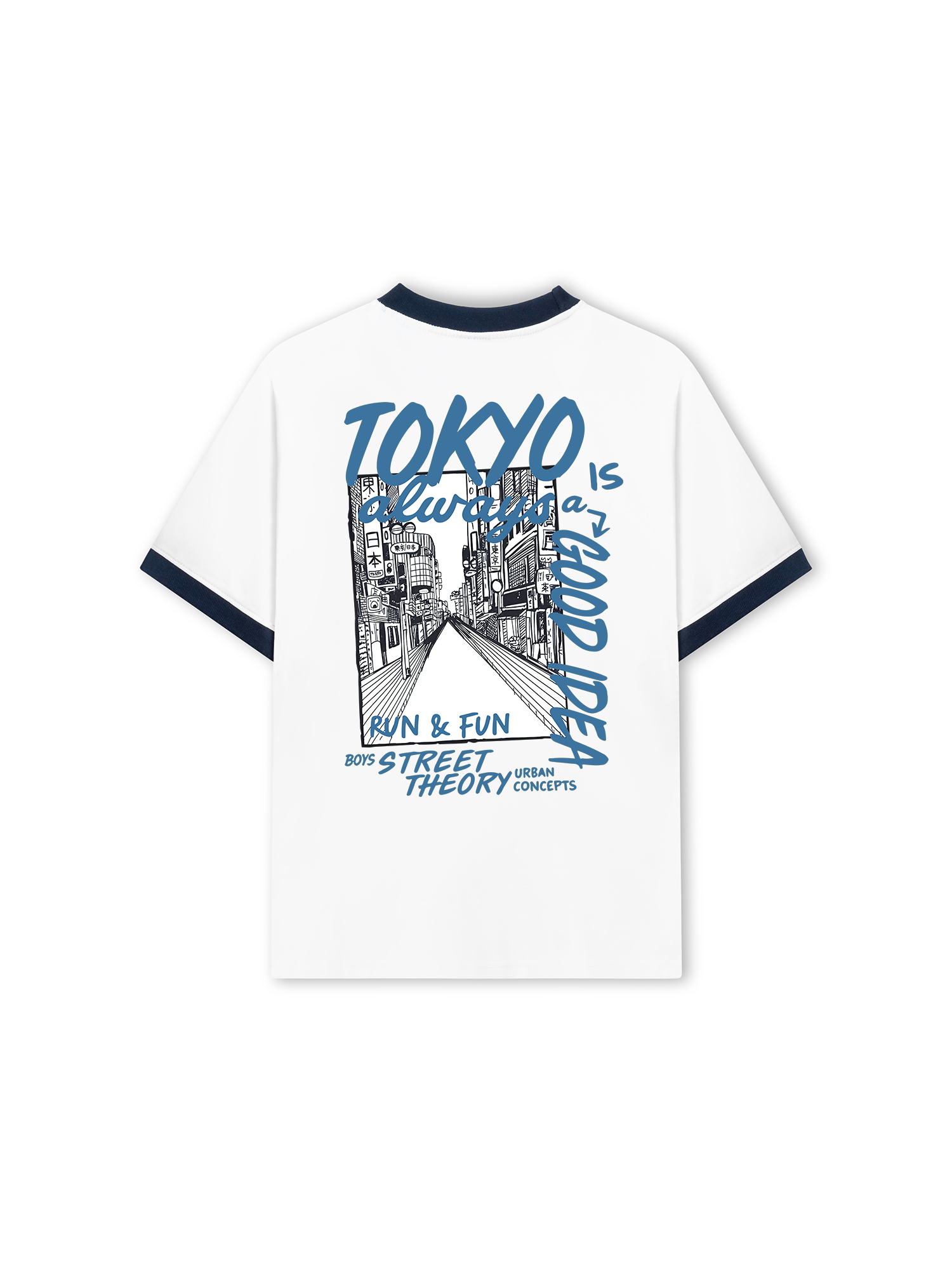 Áo Thun Ringer Relaxed Fit Cotton Tokyo Always Is A Good Idea