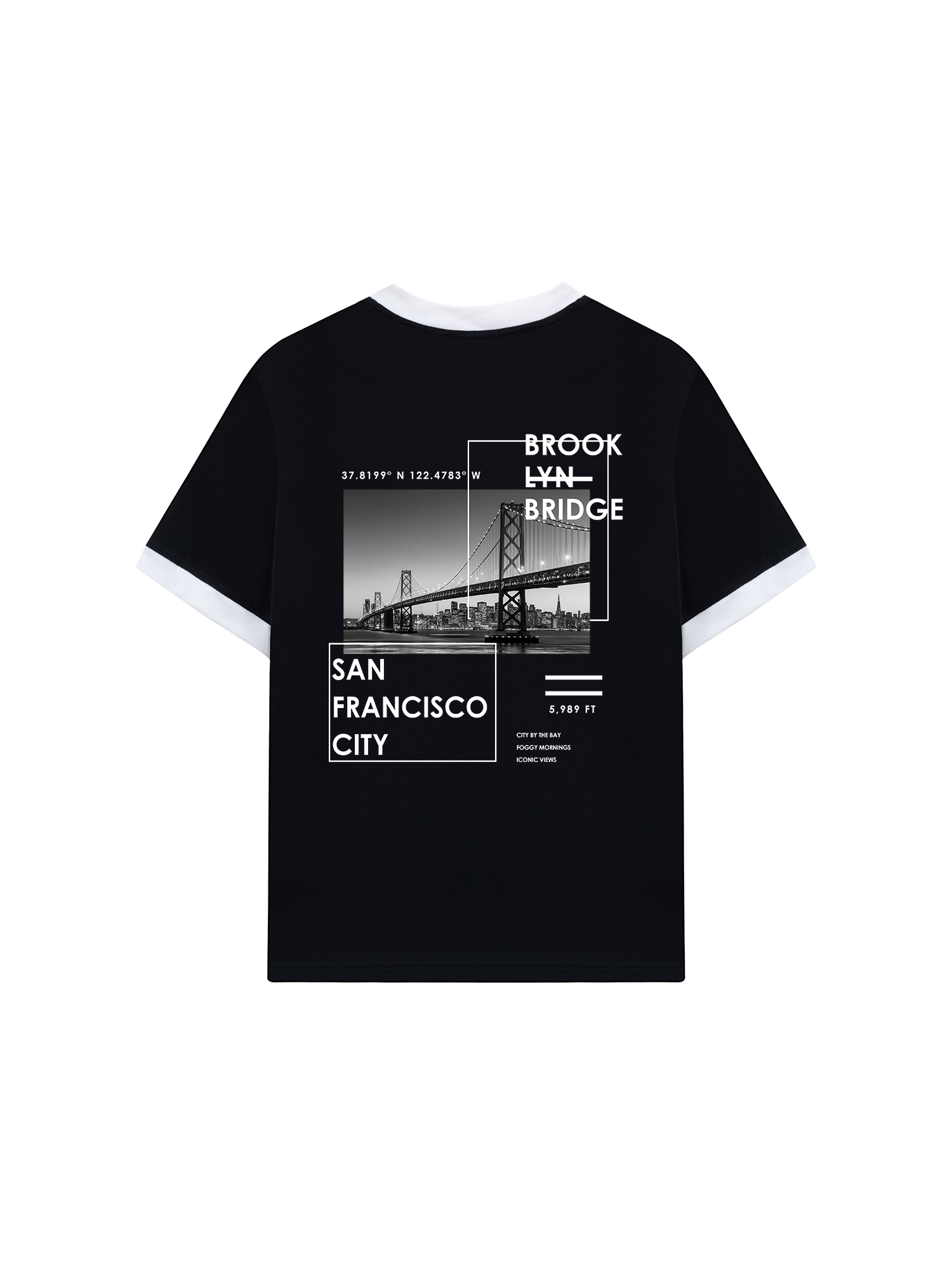 Áo Thun Ringer Relaxed Fit City SAN FRANCISCO