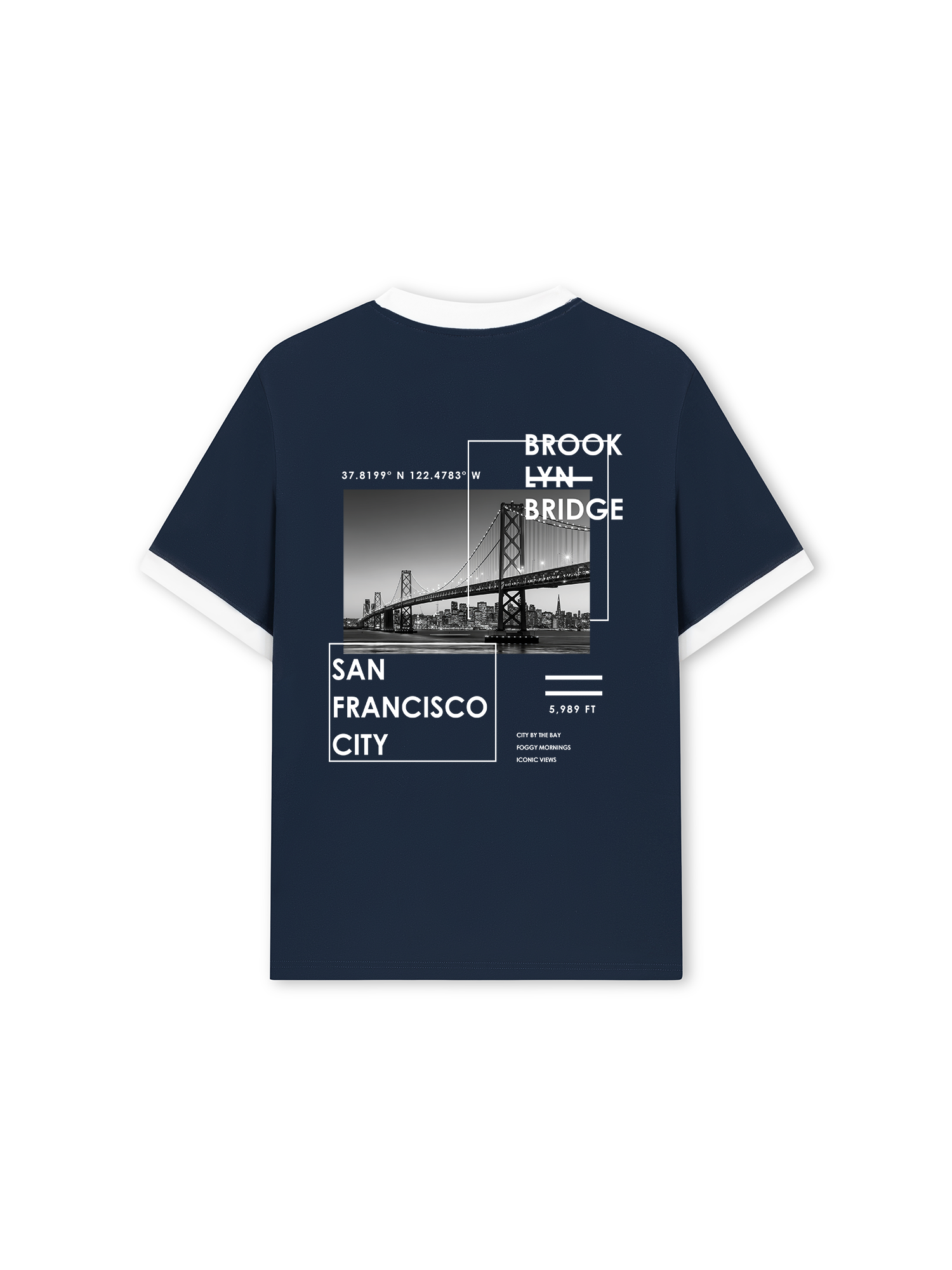 Áo Thun Ringer Relaxed Fit City SAN FRANCISCO