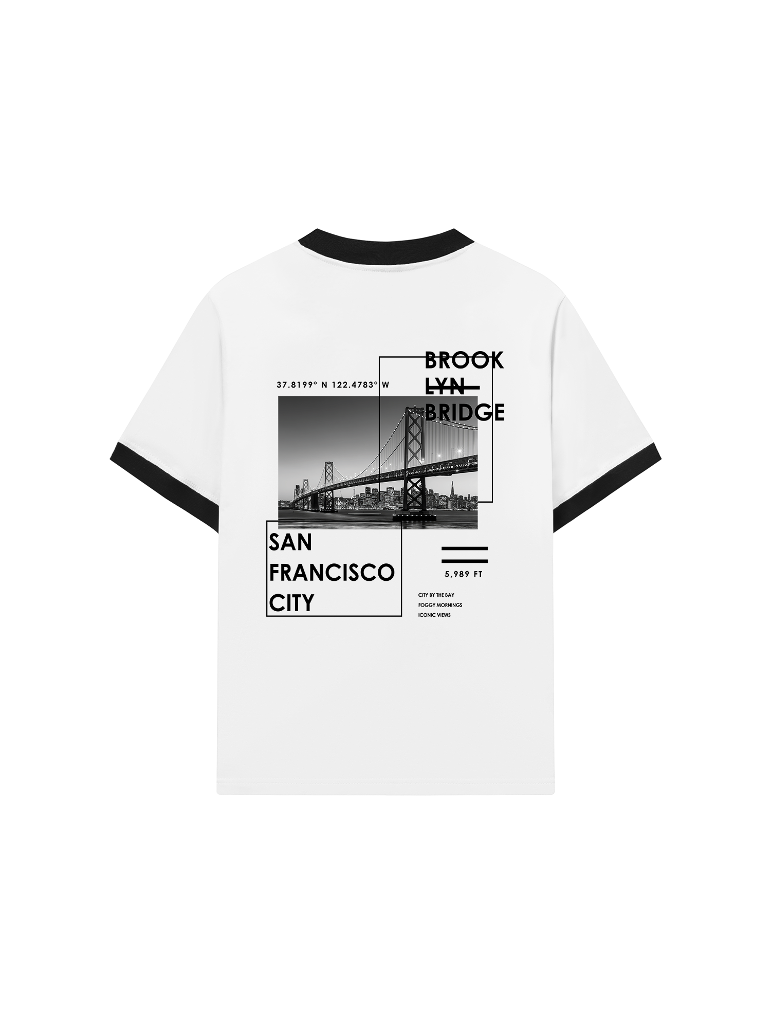 Áo Thun Ringer Relaxed Fit City SAN FRANCISCO