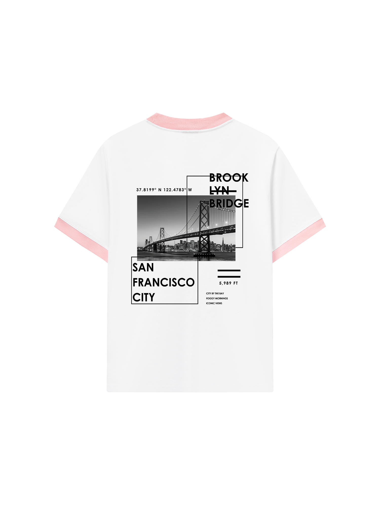 Áo Thun Ringer Relaxed Fit City SAN FRANCISCO