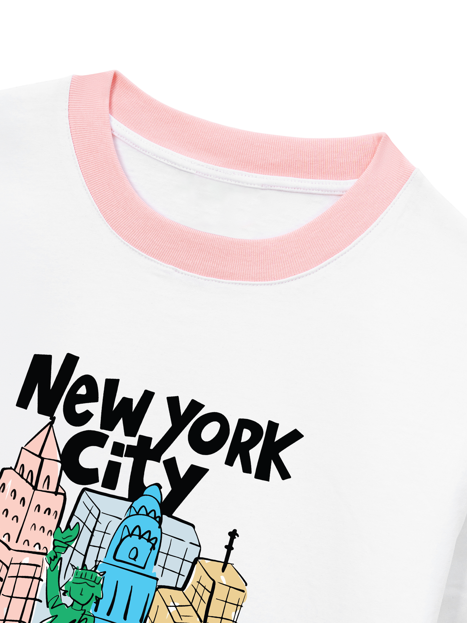 Áo Thun Ringer Relaxed Fit City New York Art