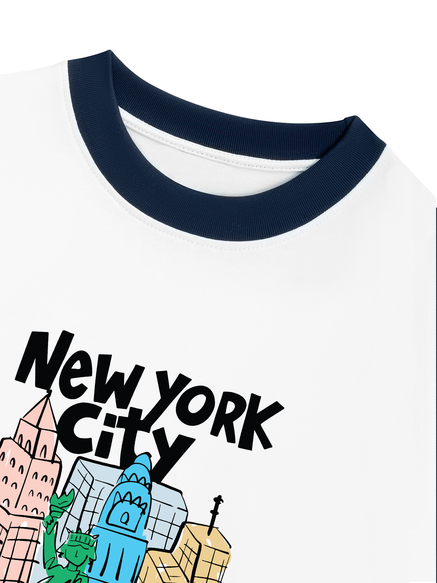 Áo Thun Ringer Relaxed Fit City New York Art