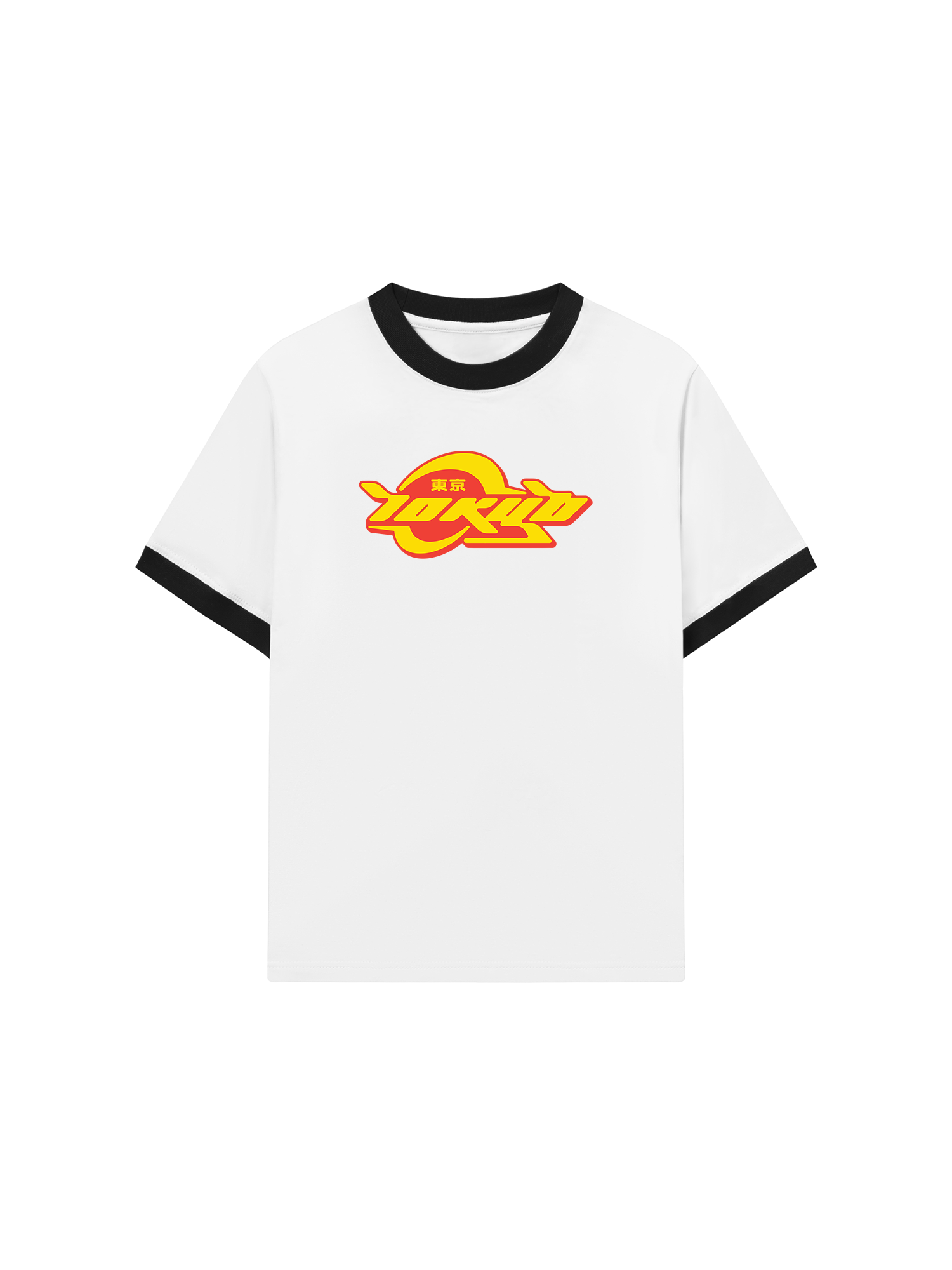 Áo Thun Ringer Relaxed Fit City Tokyo Yellow