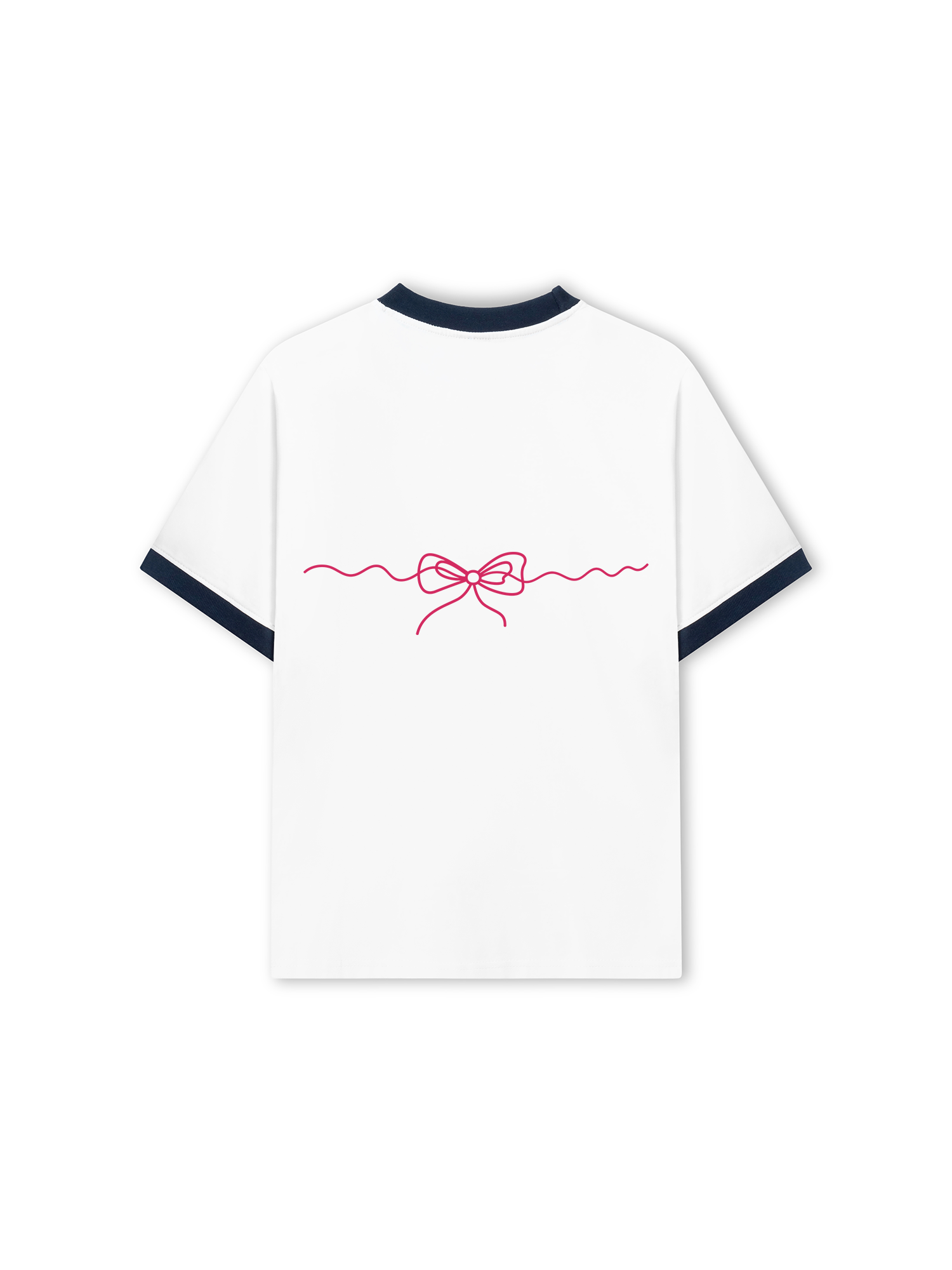 Áo Thun Ringer Relaxed Fit Tropical Pink Shell Muse