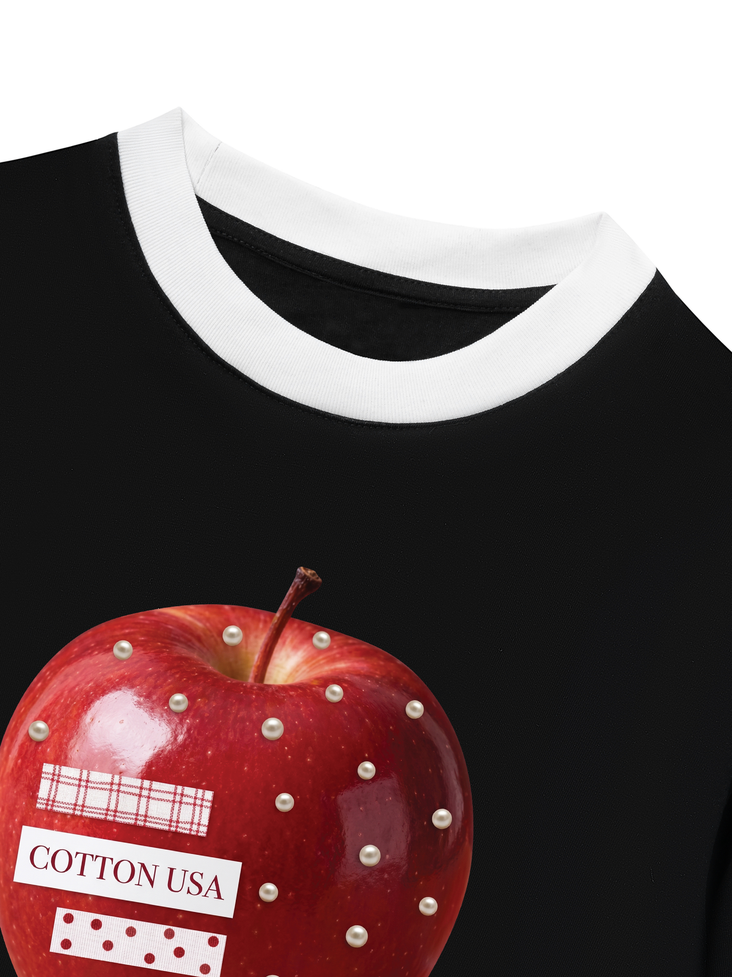Áo Thun Ringer Relaxed Fit Tropical Pearl Apple Tee