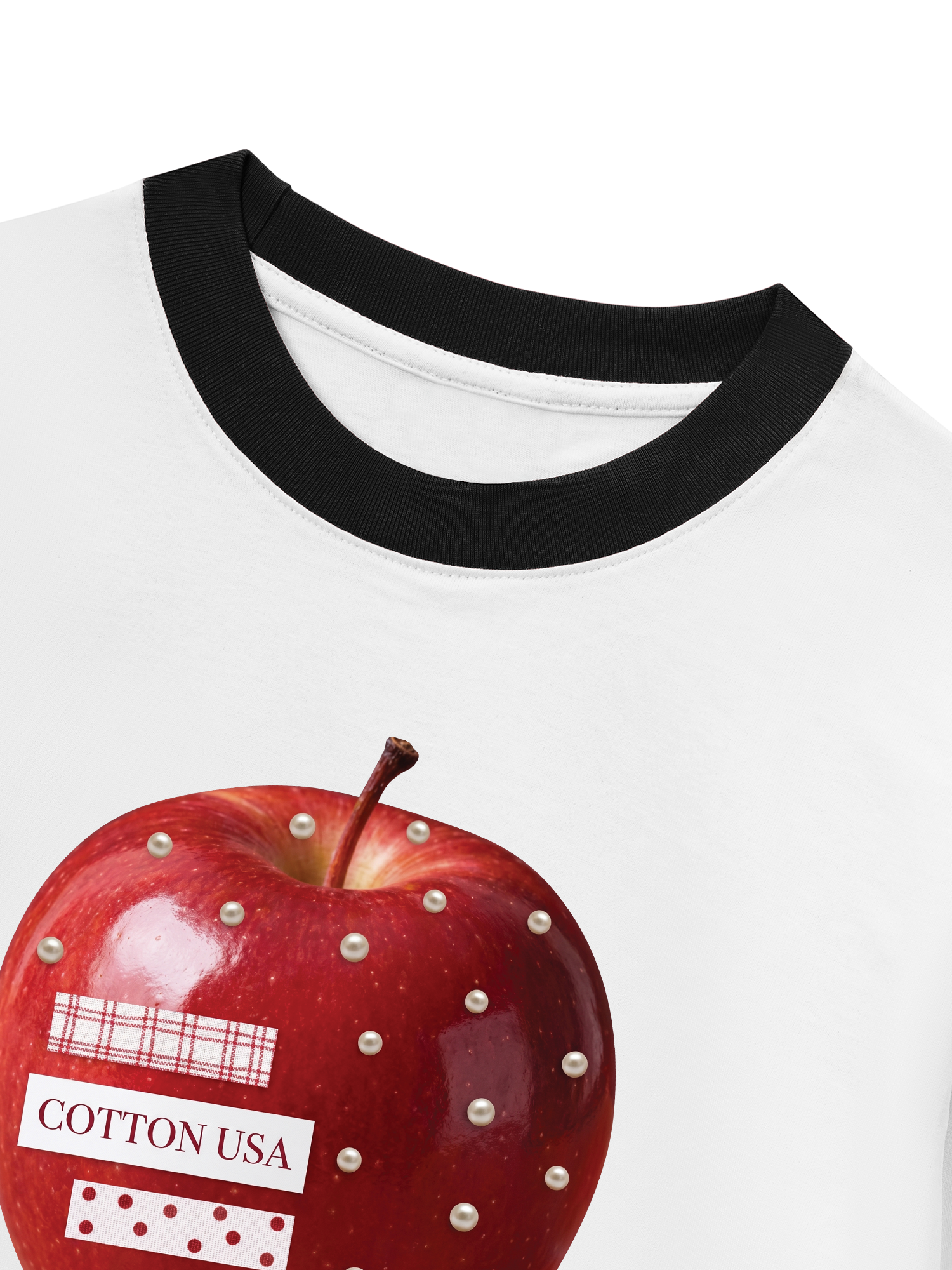Áo Thun Ringer Relaxed Fit Tropical Pearl Apple Tee
