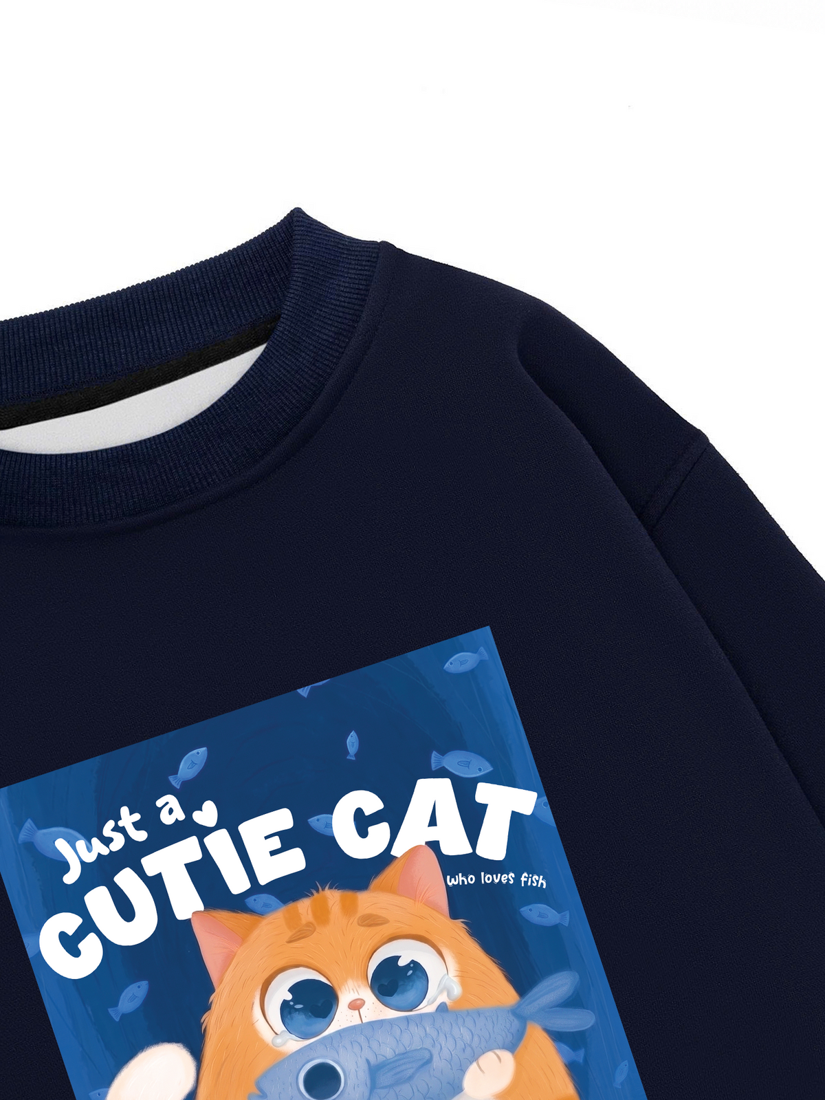 Áo Sweater Nỉ Hai Da Soft Paw Just A Cat