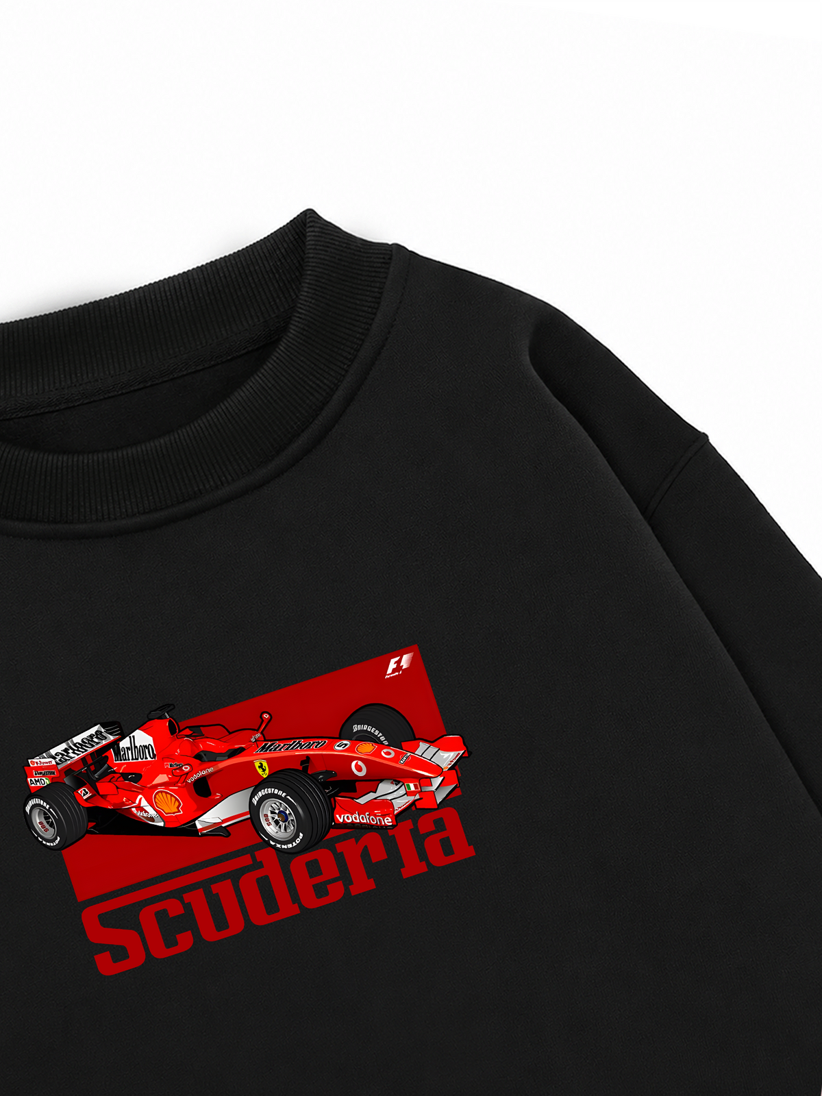 Áo Sweater Nỉ Hai Da Ferrari Scuderia Race