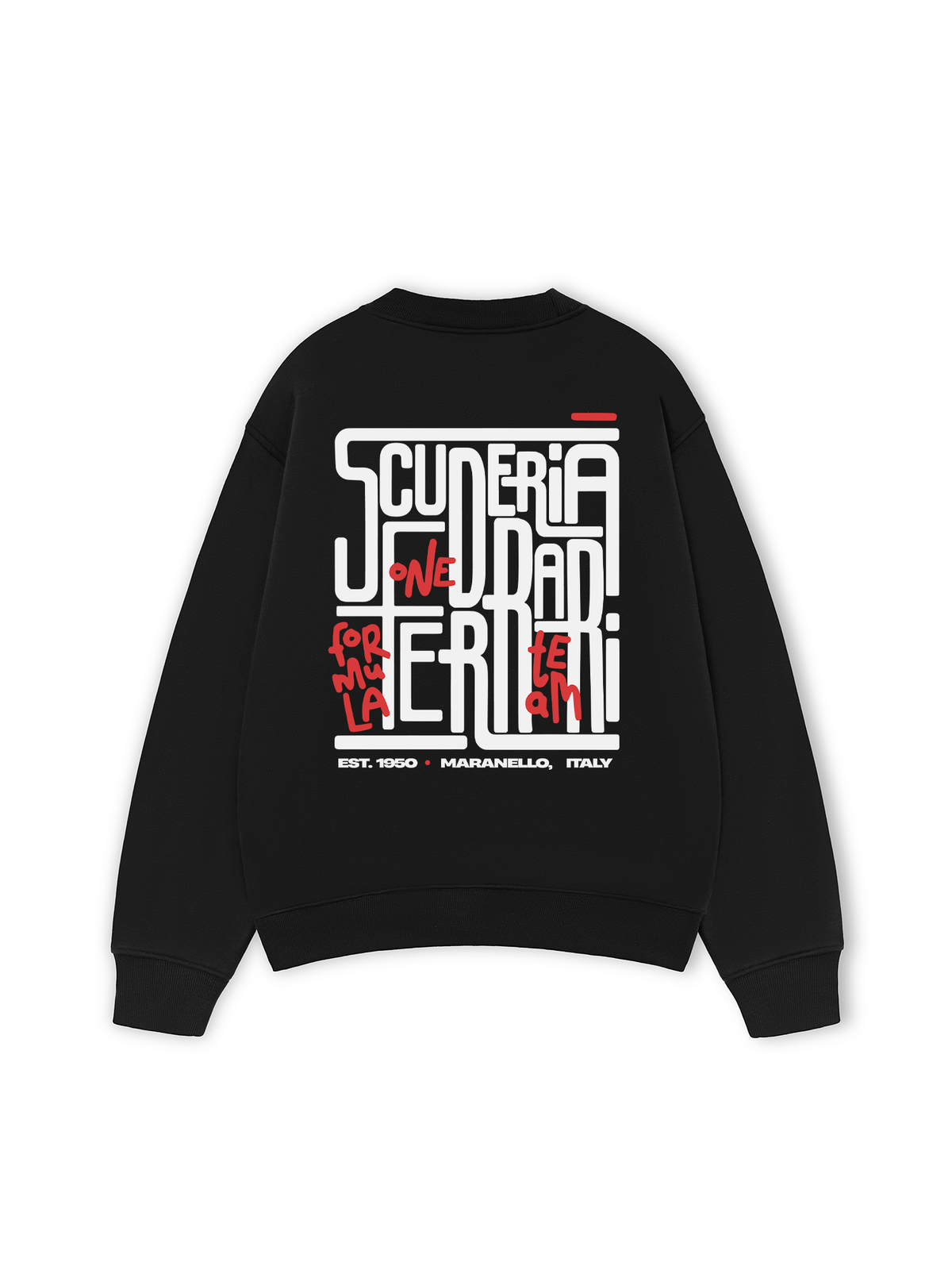 Áo Sweater Nỉ Hai Da Ferrari Formula One Team