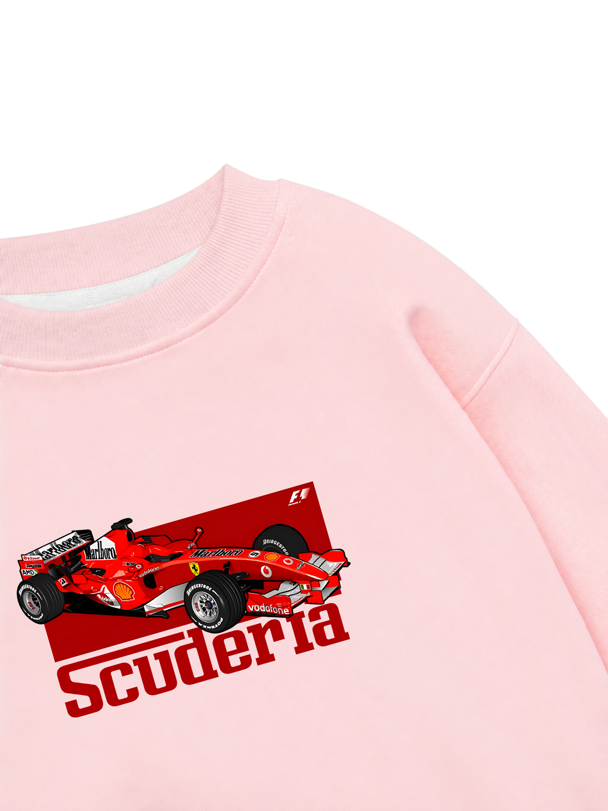 Áo Sweater Nỉ Hai Da Ferrari Scuderia Race