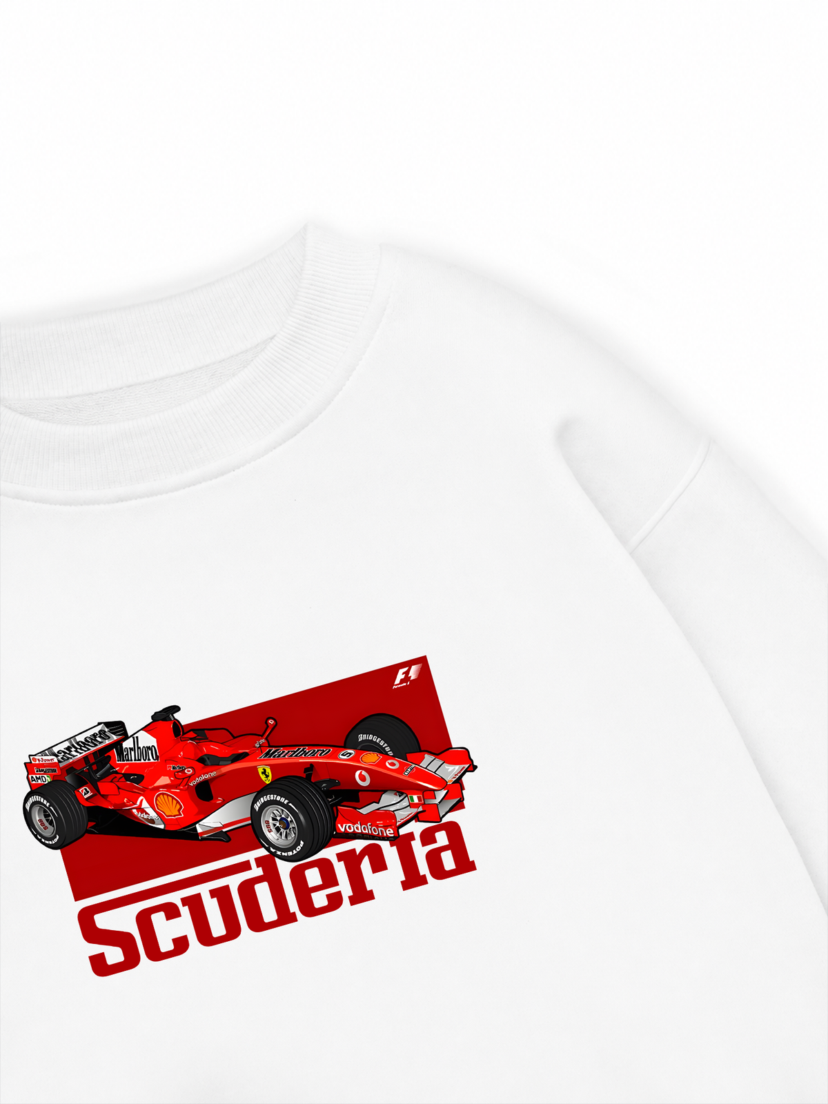 Áo Sweater Nỉ Hai Da Ferrari Scuderia Race