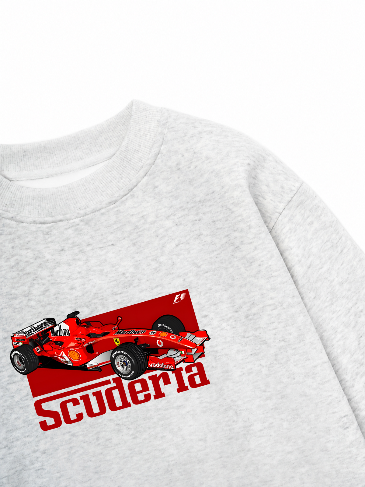 Áo Sweater Nỉ Hai Da Ferrari Scuderia Race