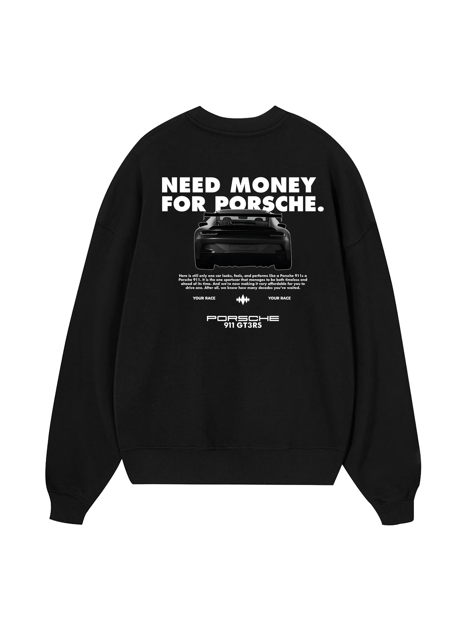 Porsche All Black 911 GT3RS Sweater