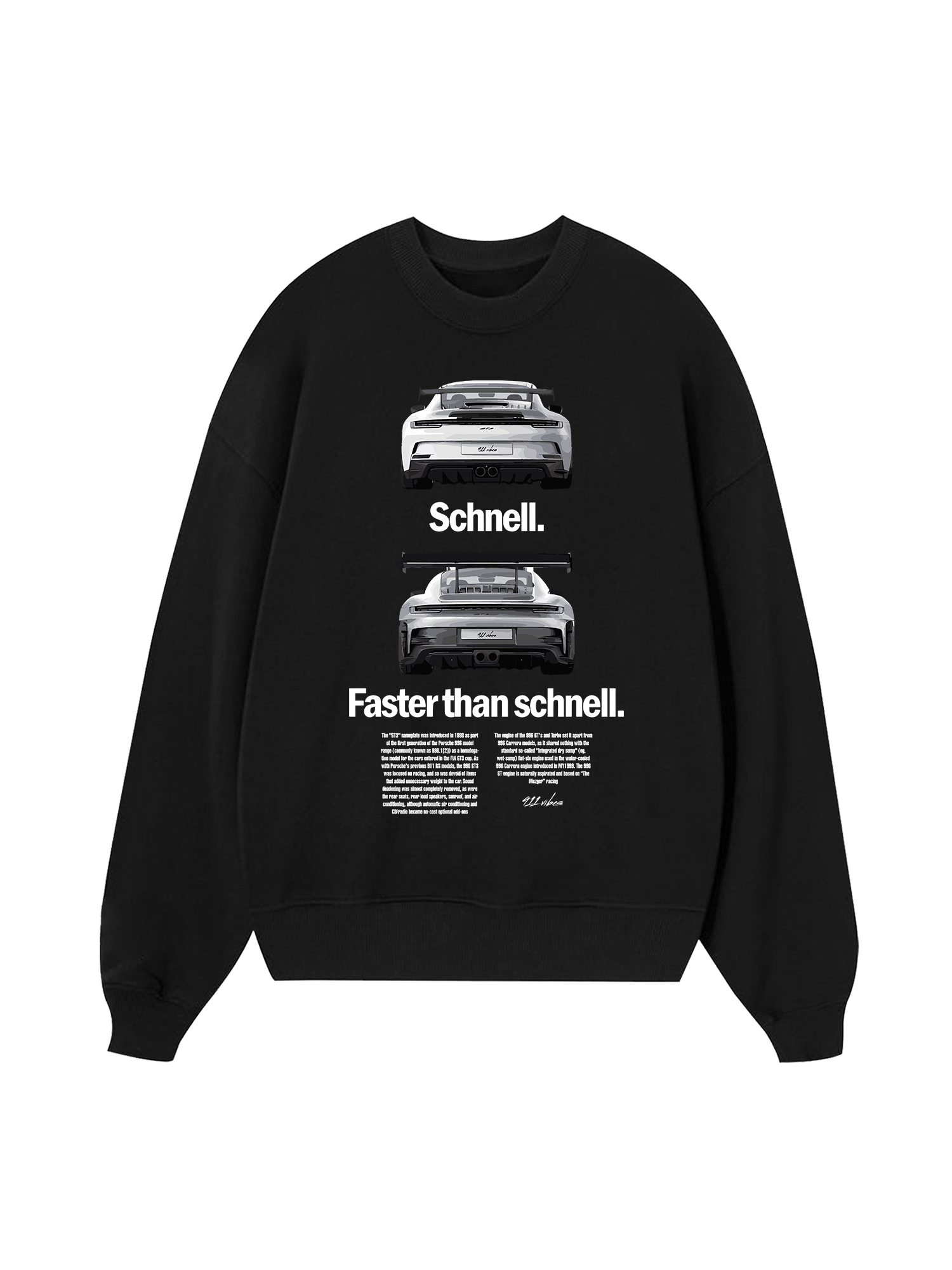 Porsche Faster Than Schnell Sweater