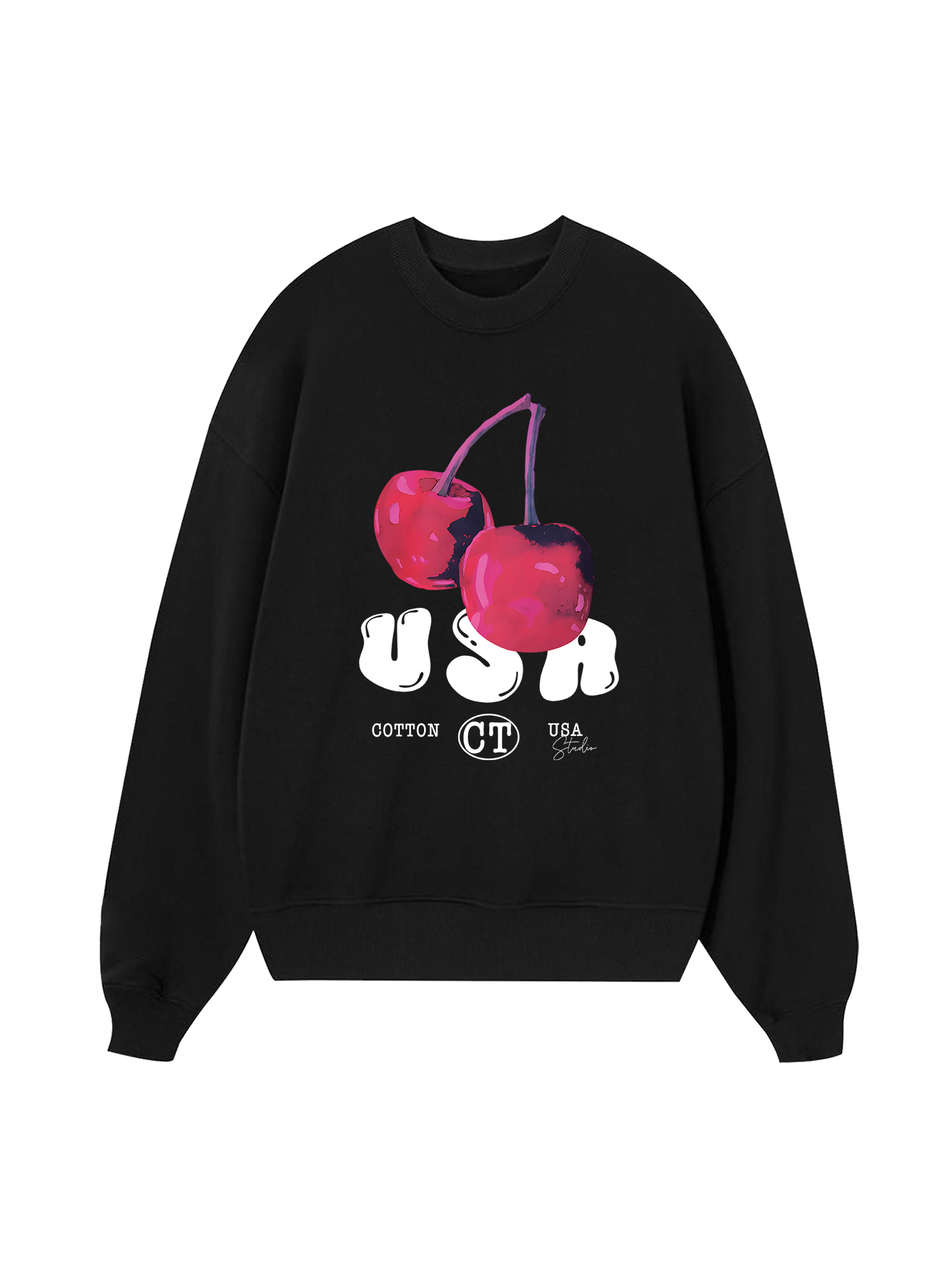 Tropical Purple Cherry Sweater