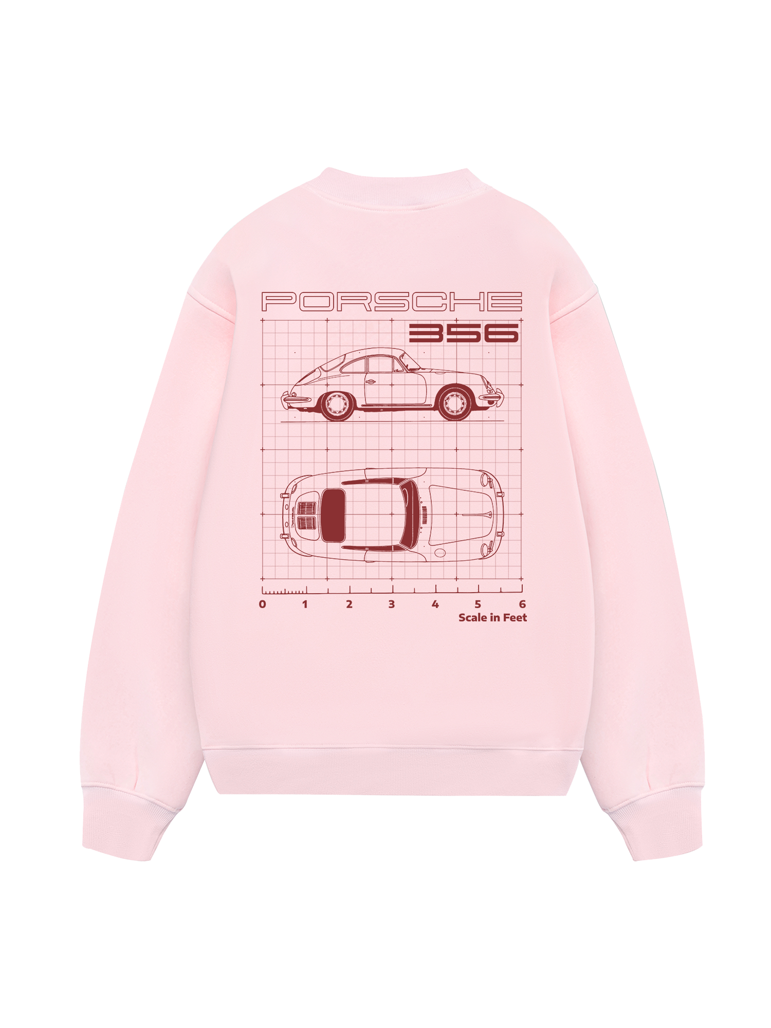 Porsche 356 Scale In Feet Sweater