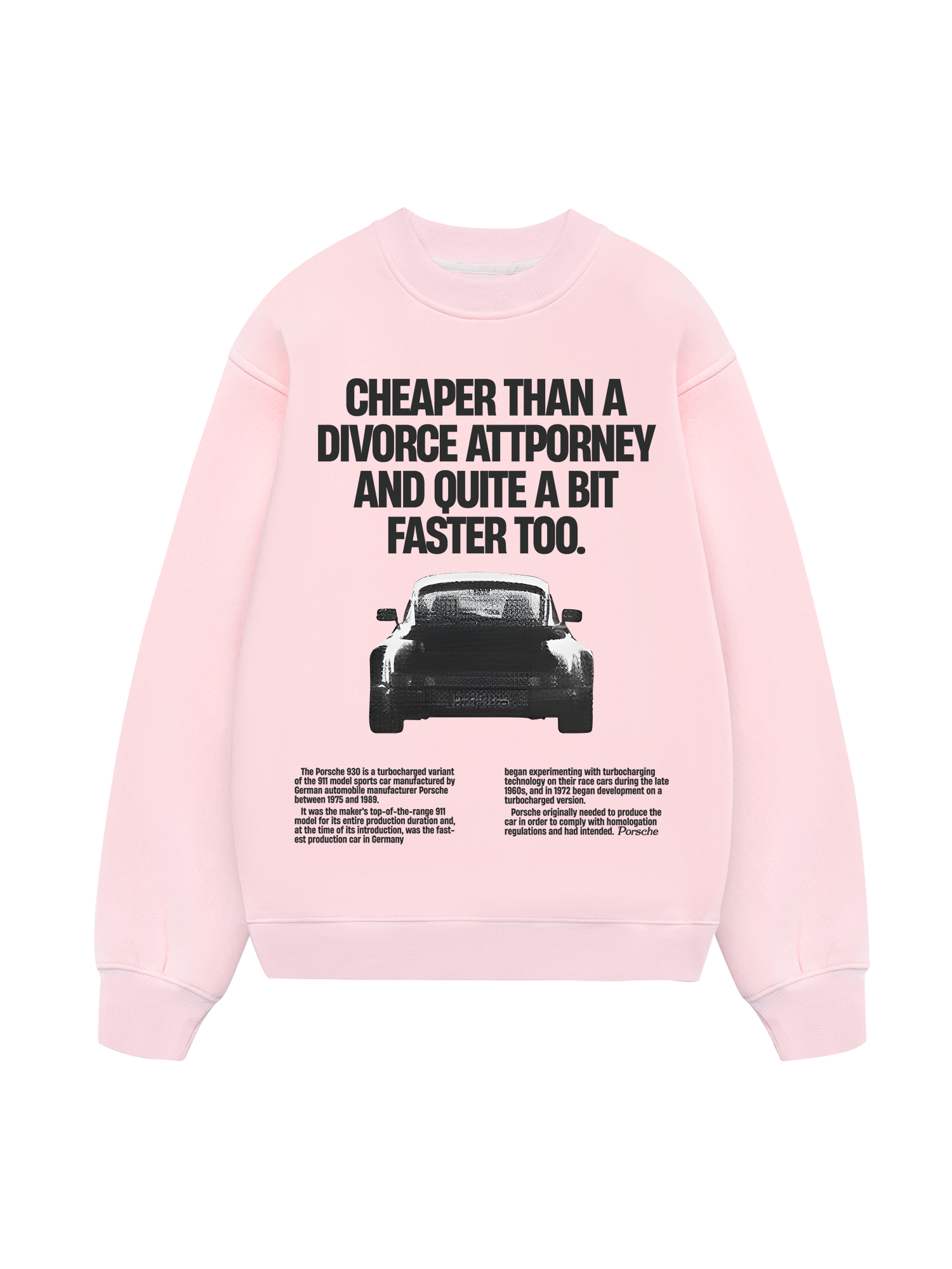 Porsche Cheaper Than A Divorce Sweater