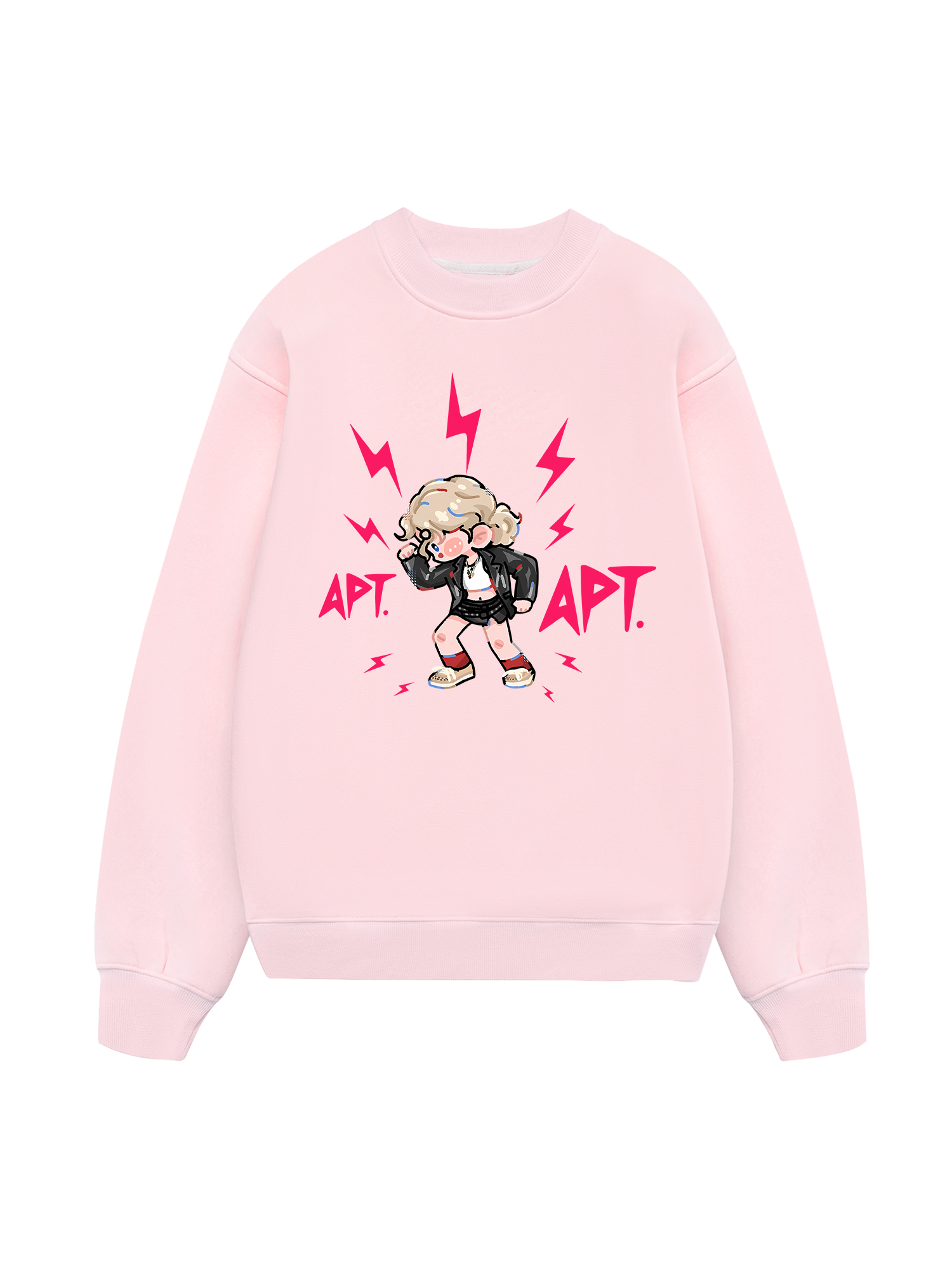 Black Pink Cute APT Sweater